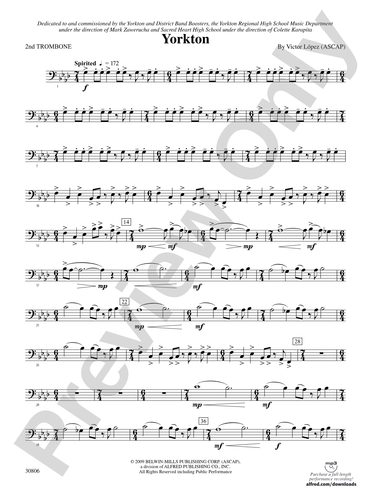 Yorkton: 2nd Trombone