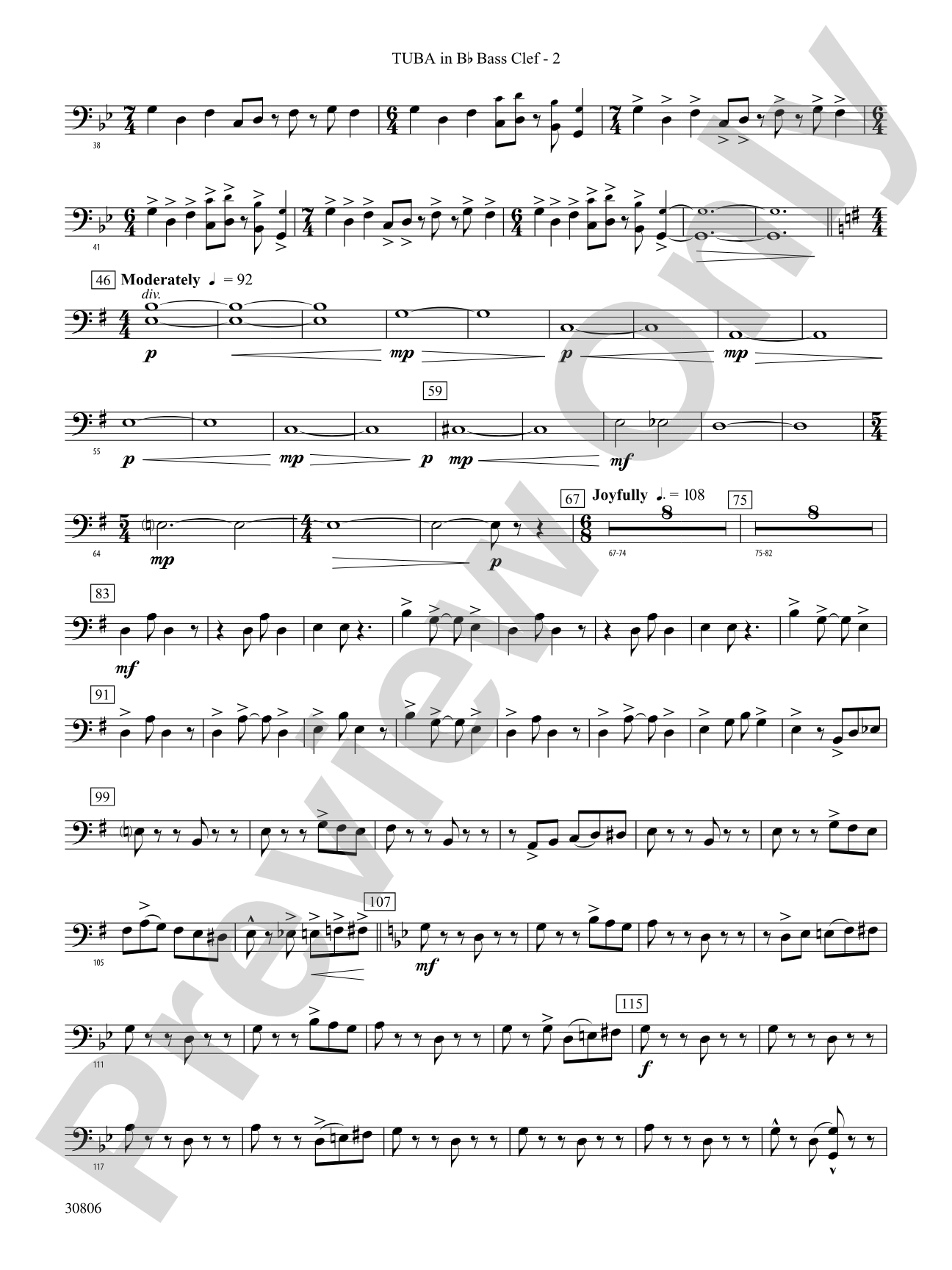 Yorkton: (wp) B-flat Tuba B.C.