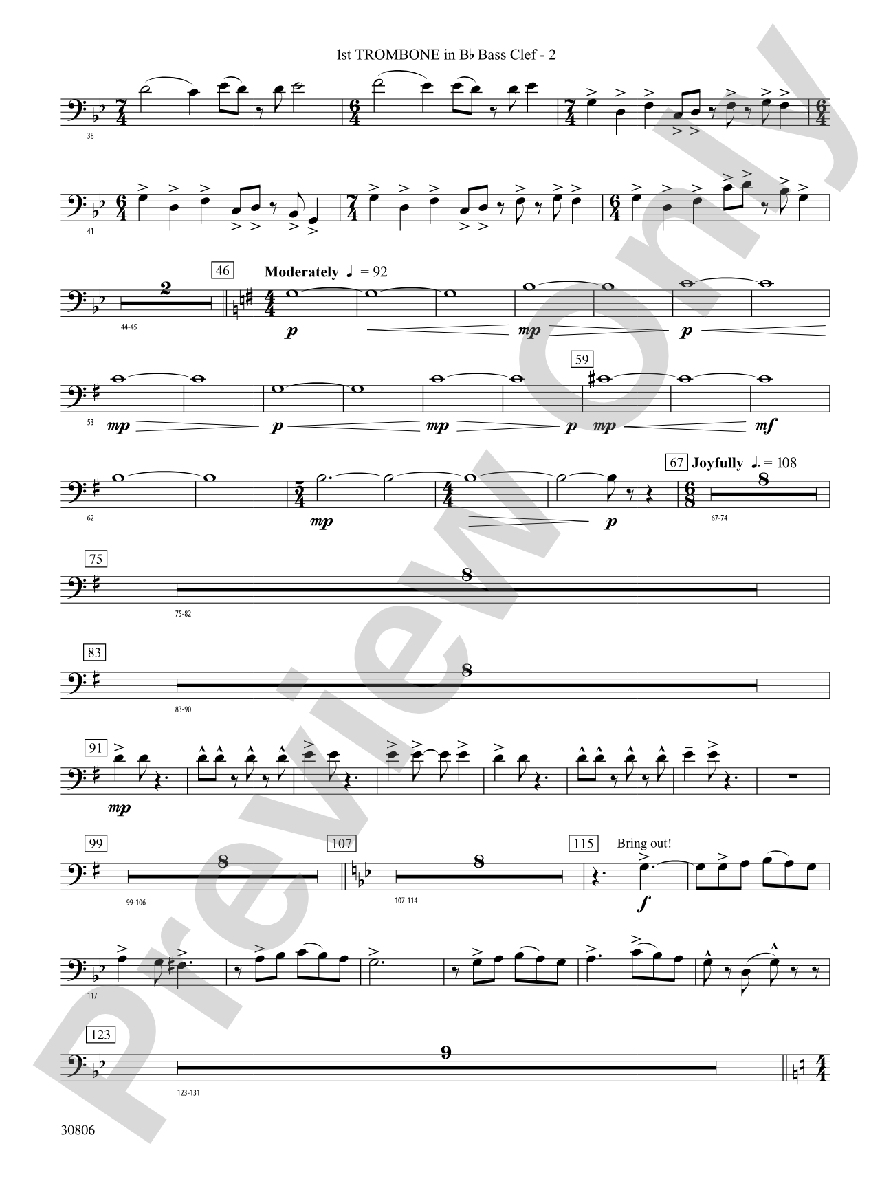 Yorkton: (wp) 1st B-flat Trombone B.C.