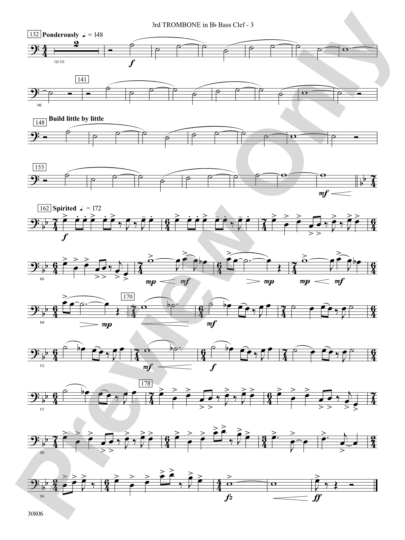Yorkton: (wp) 3rd B-flat Trombone B.C.