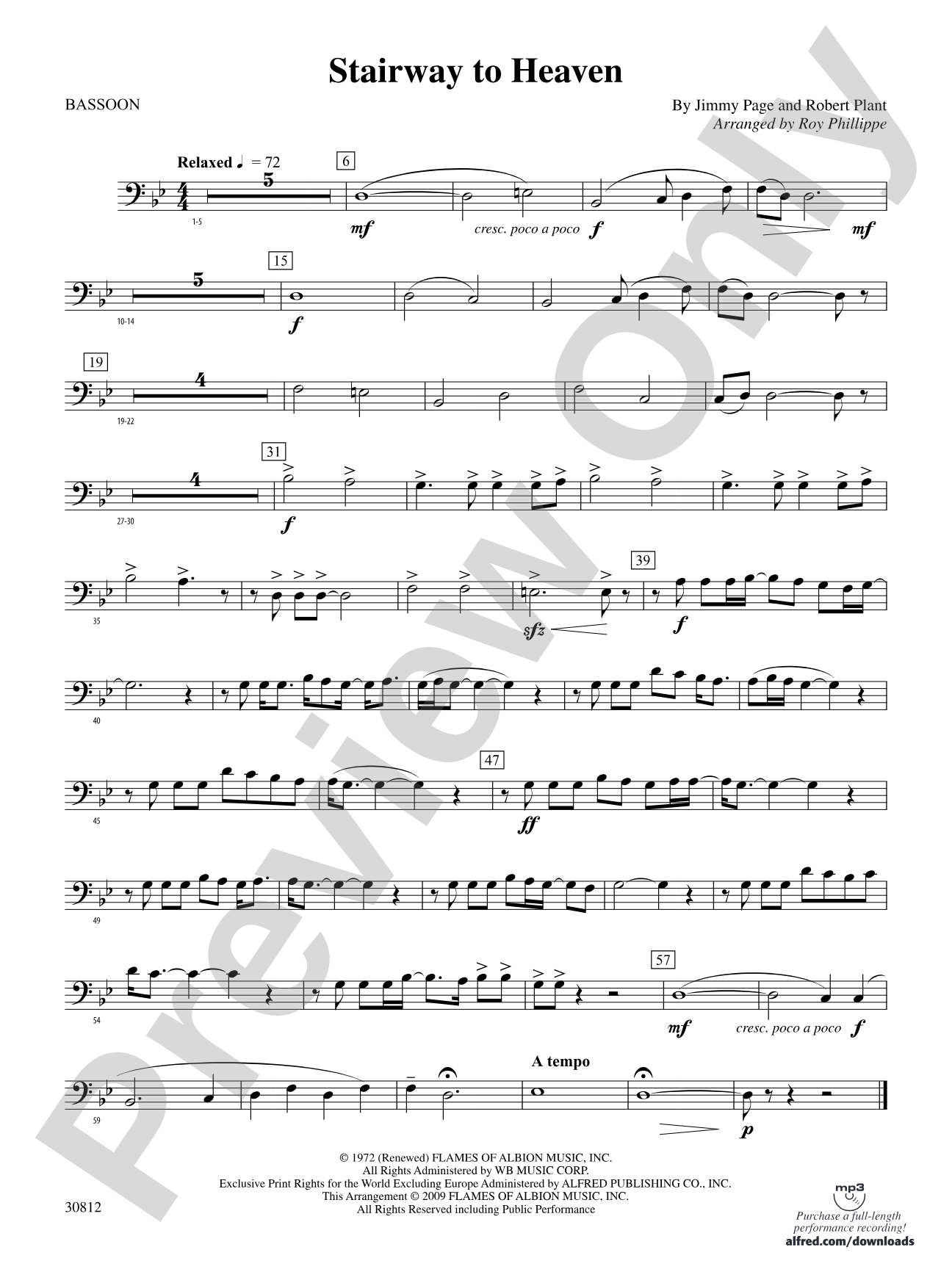 Stairway to Heaven: Bassoon