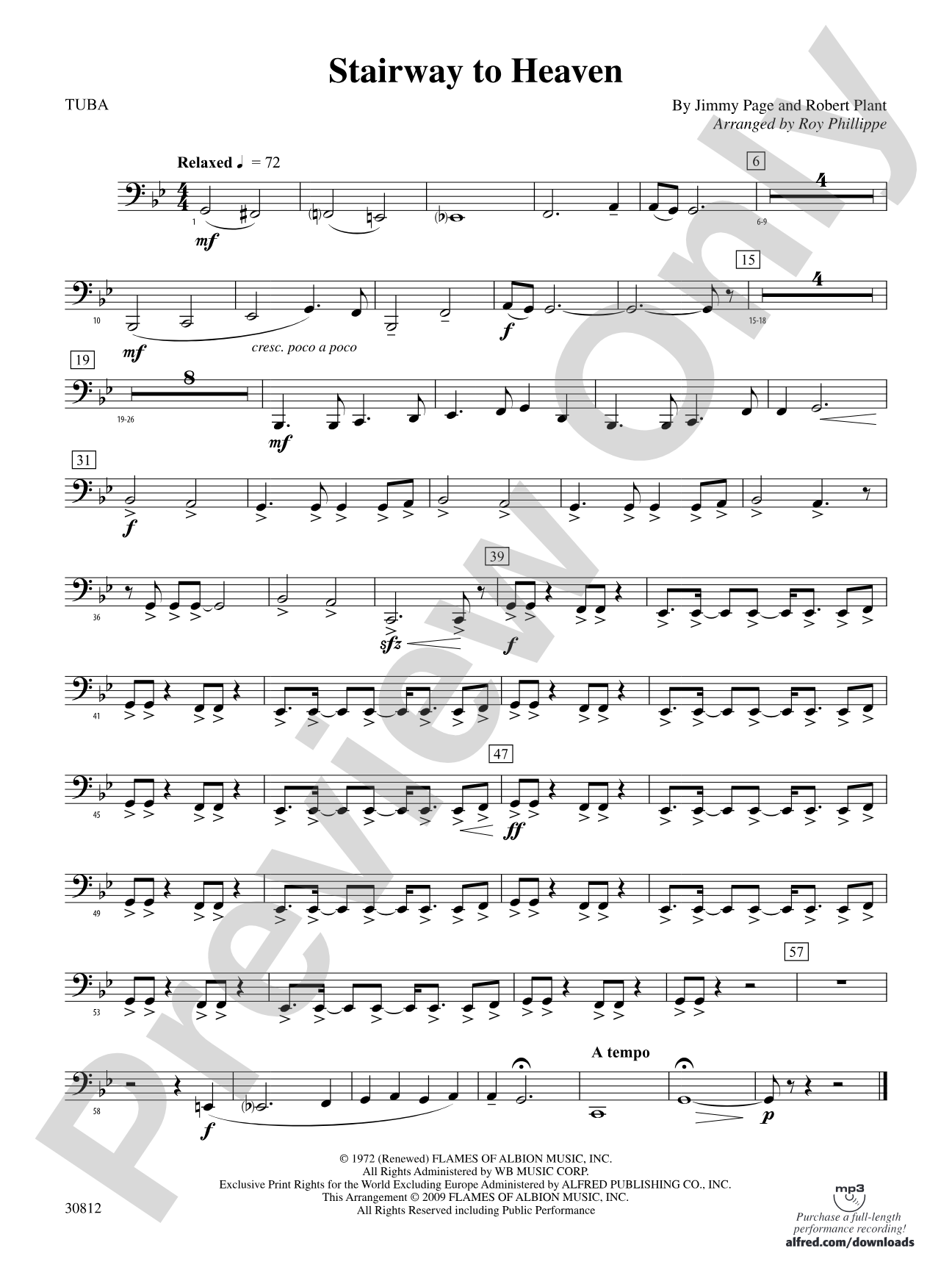 Stairway to Heaven: Tuba