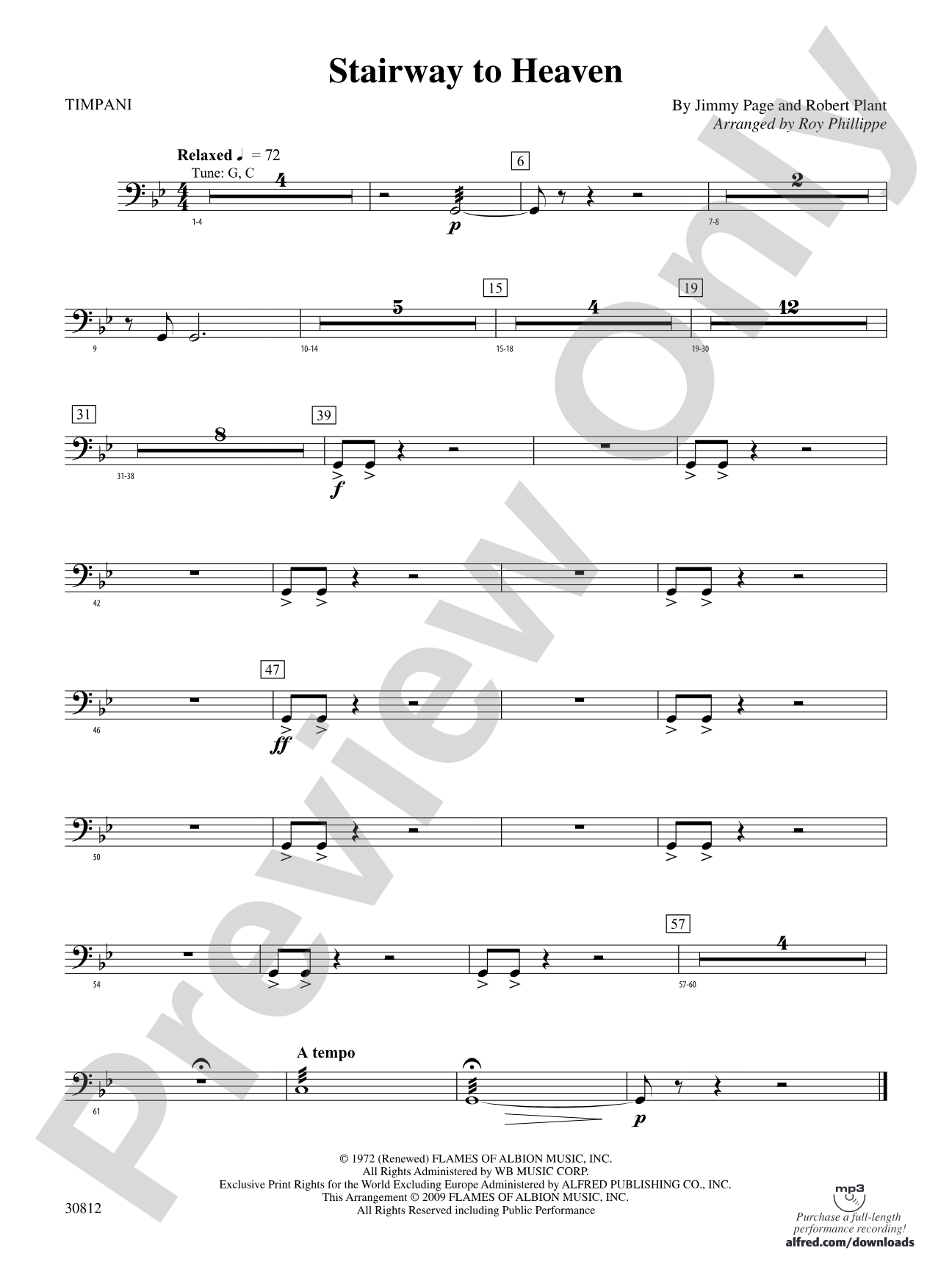 Stairway to Heaven: Timpani