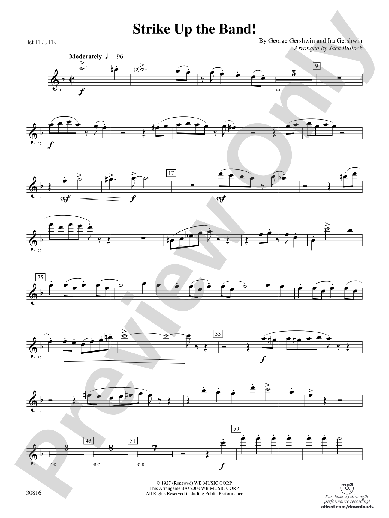 Strike Up the Band: Flute