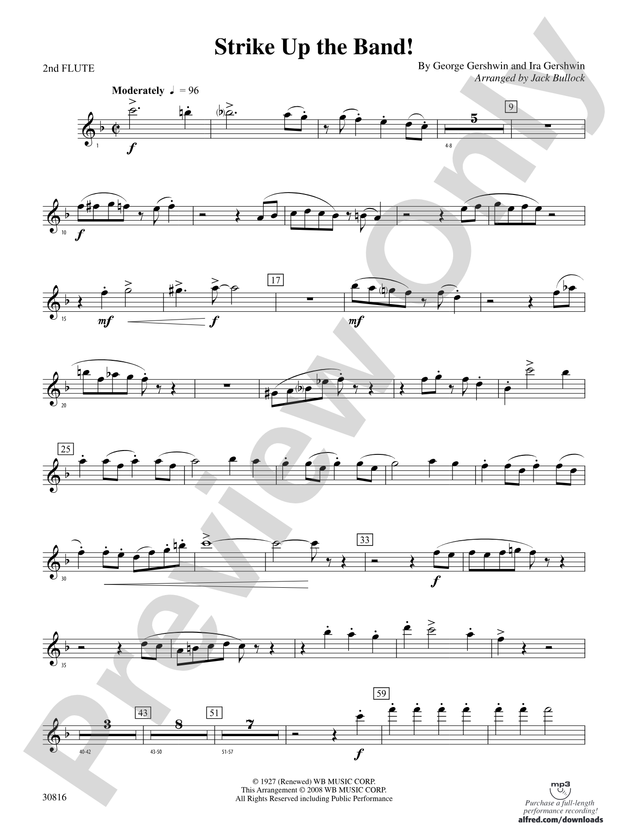 Strike Up the Band: 2nd Flute