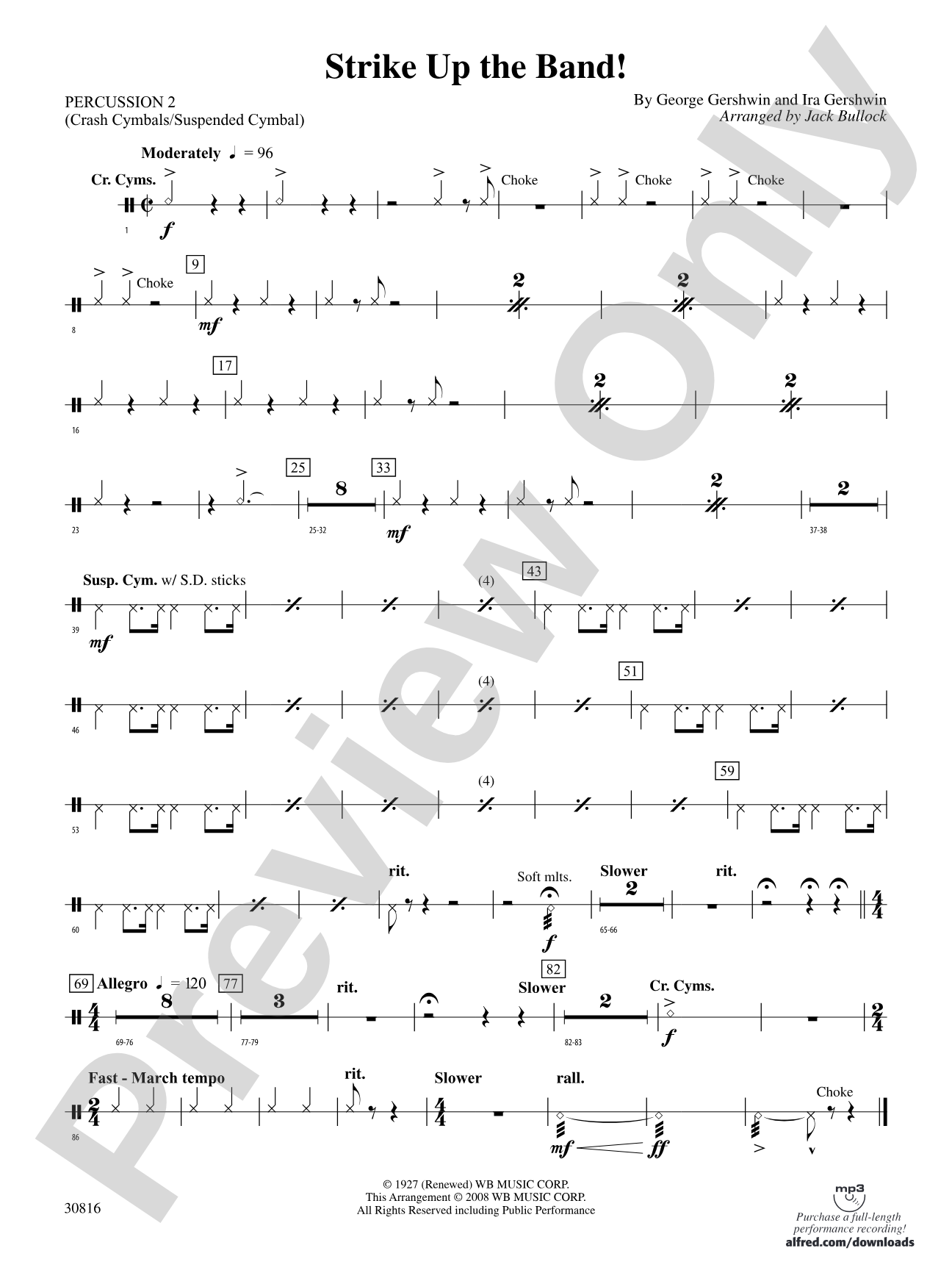 Strike Up the Band: 2nd Percussion
