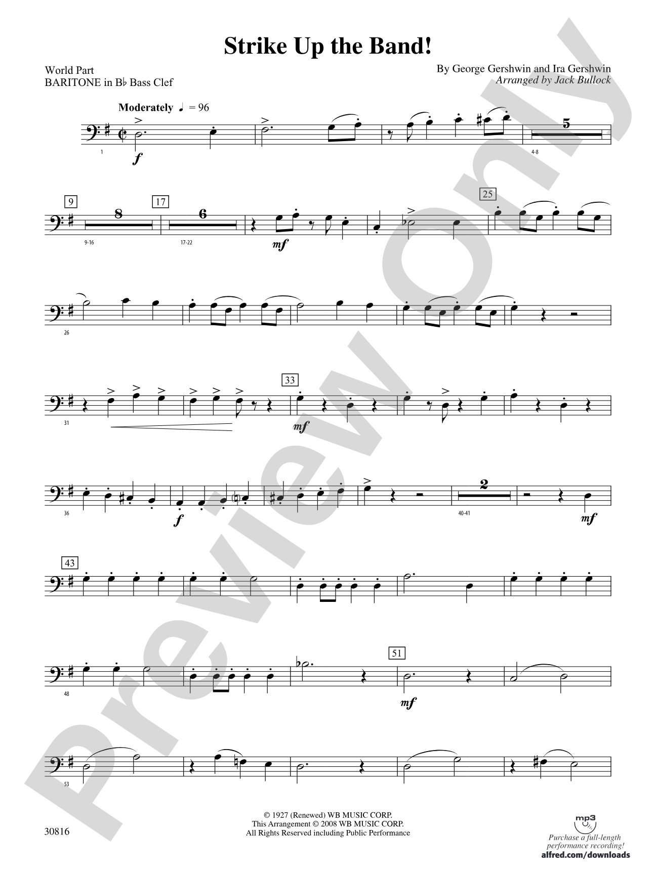 Strike Up the Band: (wp) B-flat Baritone B.C.