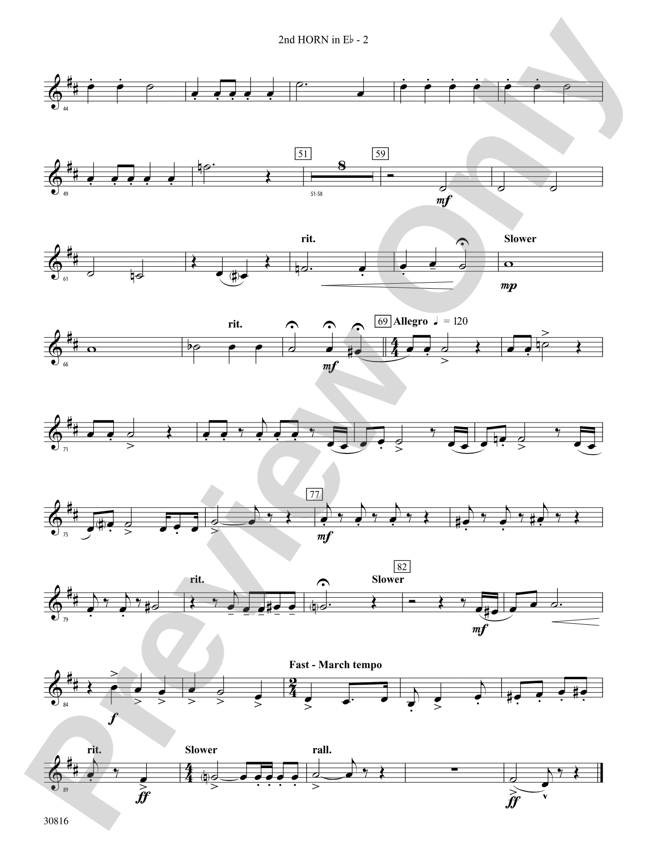 Strike Up the Band: (wp) 2nd Horn in E-flat