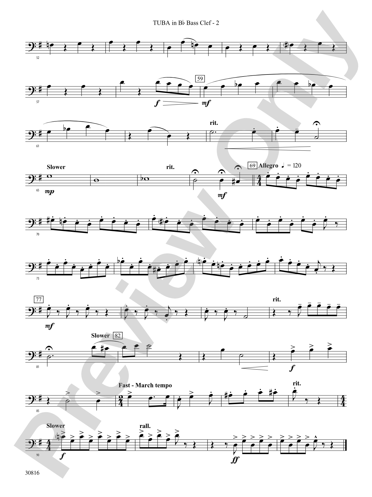 Strike Up the Band: (wp) B-flat Tuba B.C.