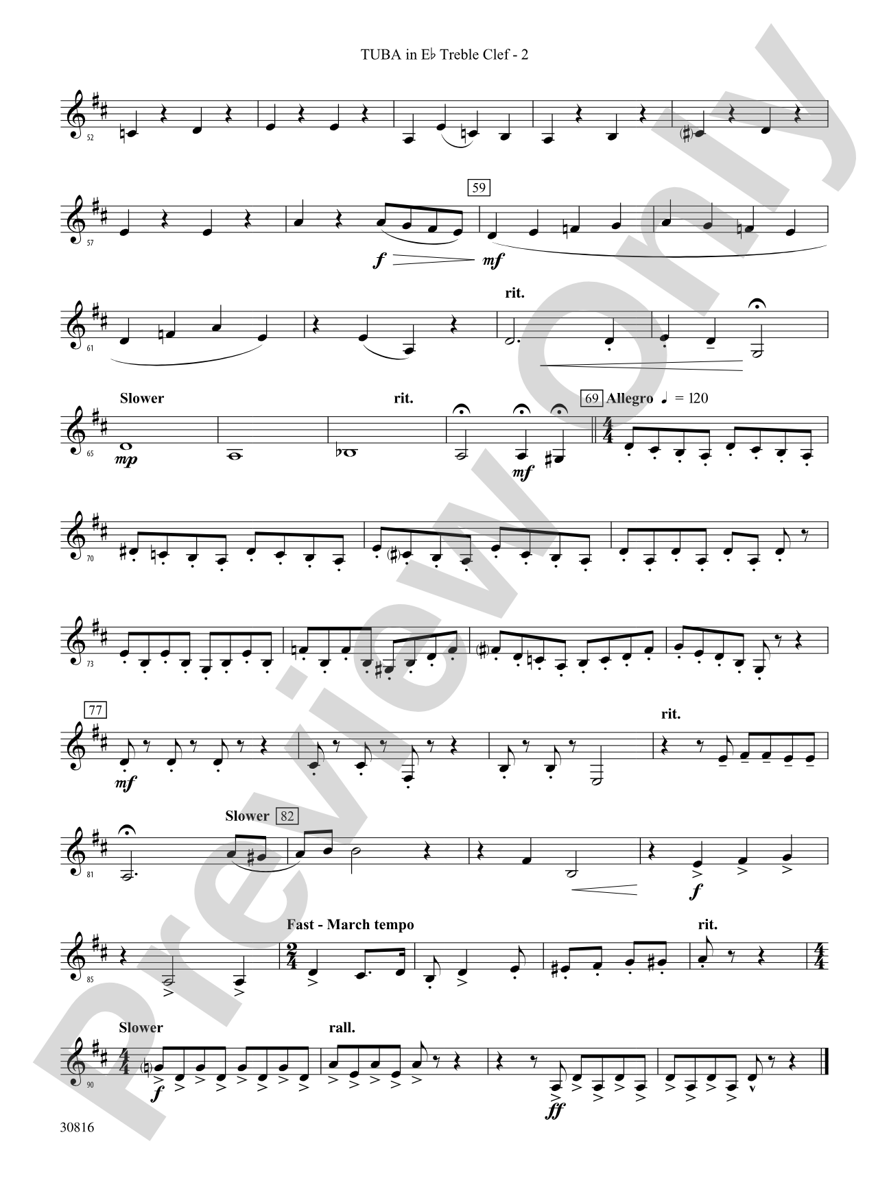 Strike Up the Band: (wp) E-flat Tuba T.C.