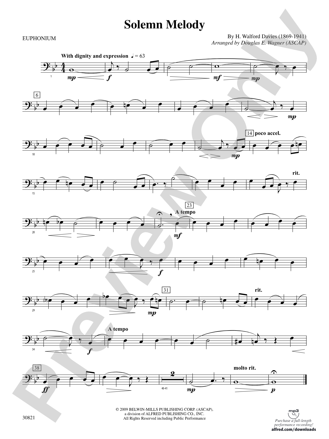 Solemn Melody: Baritone B.C.
