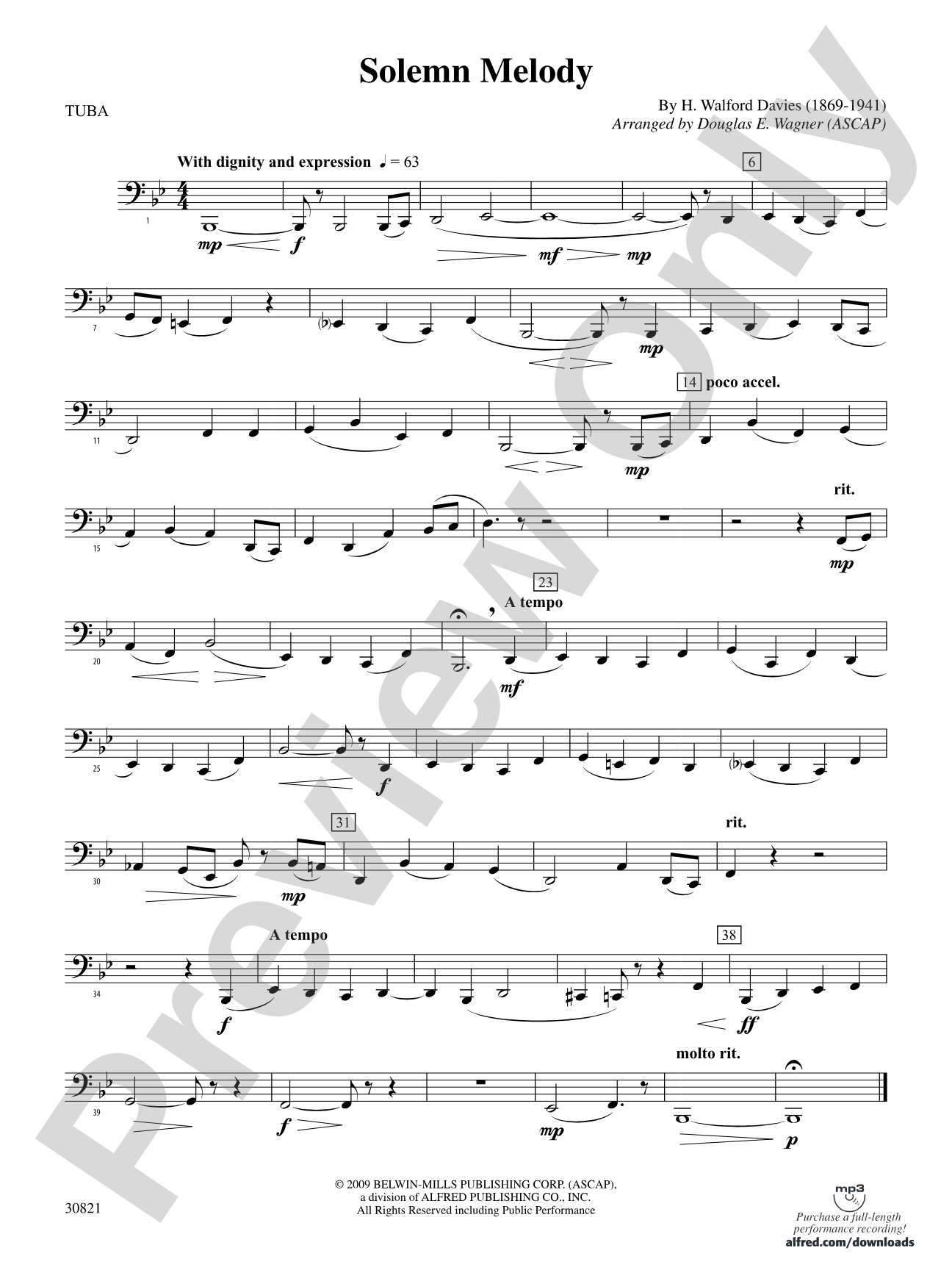 Solemn Melody: Tuba