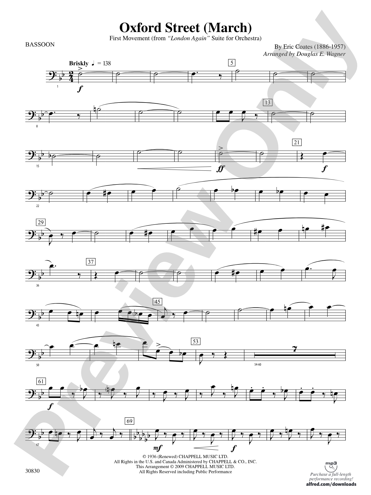 Oxford Street (March): Bassoon