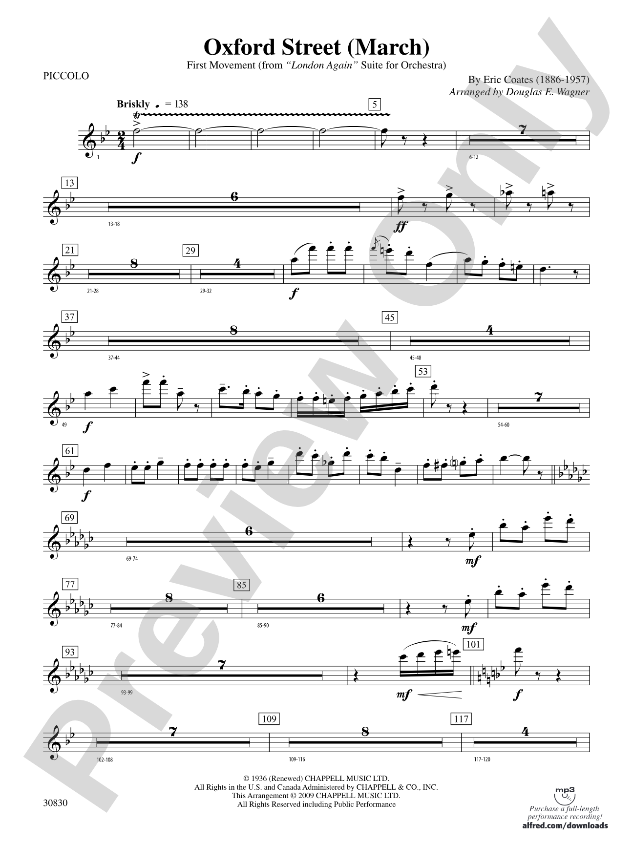 Oxford Street (March): Piccolo