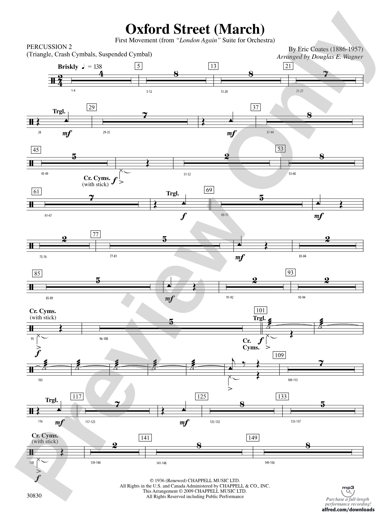 Oxford Street (March): 2nd Percussion