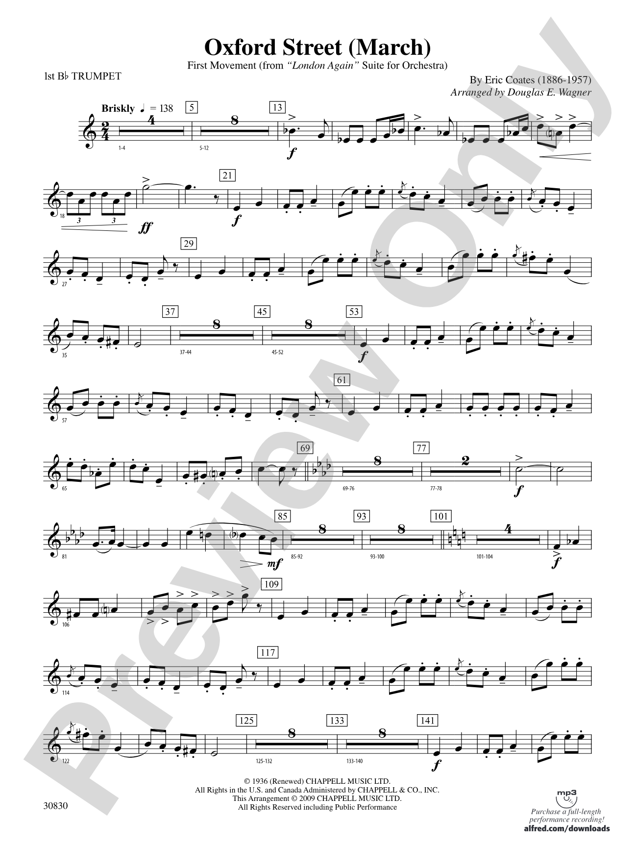 Oxford Street (March): 1st B-flat Trumpet