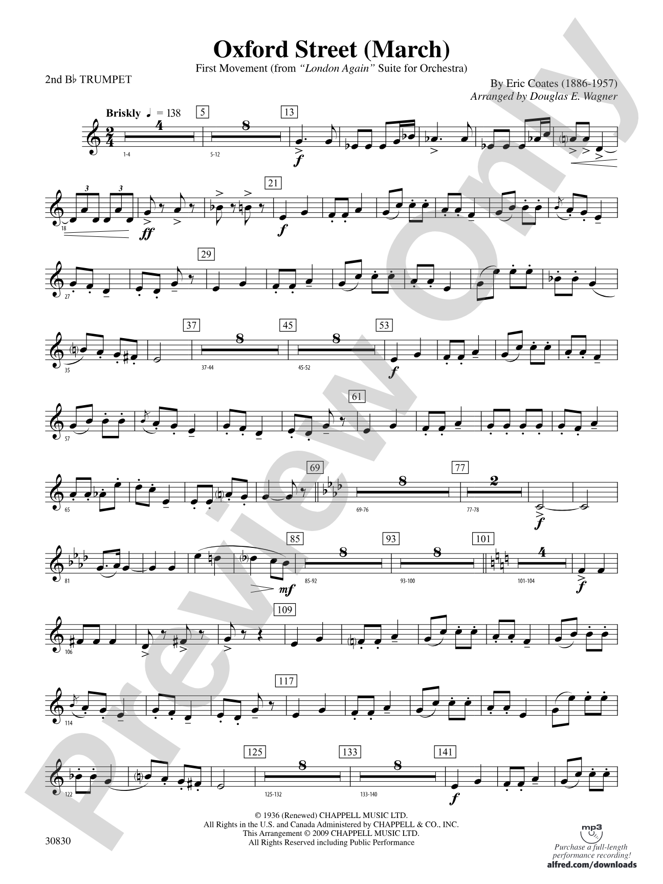 Oxford Street (March): 2nd B-flat Trumpet