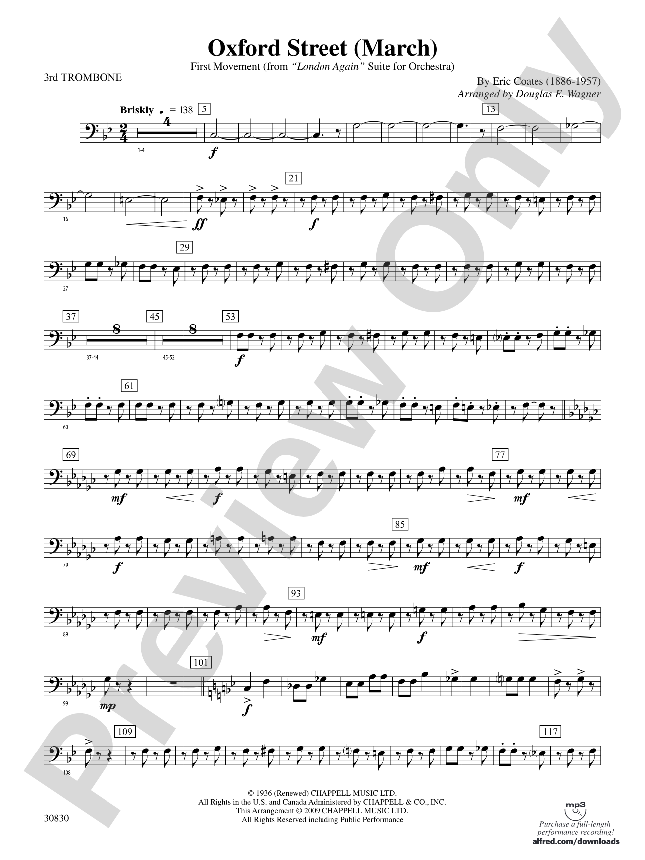 Oxford Street (March): 3rd Trombone