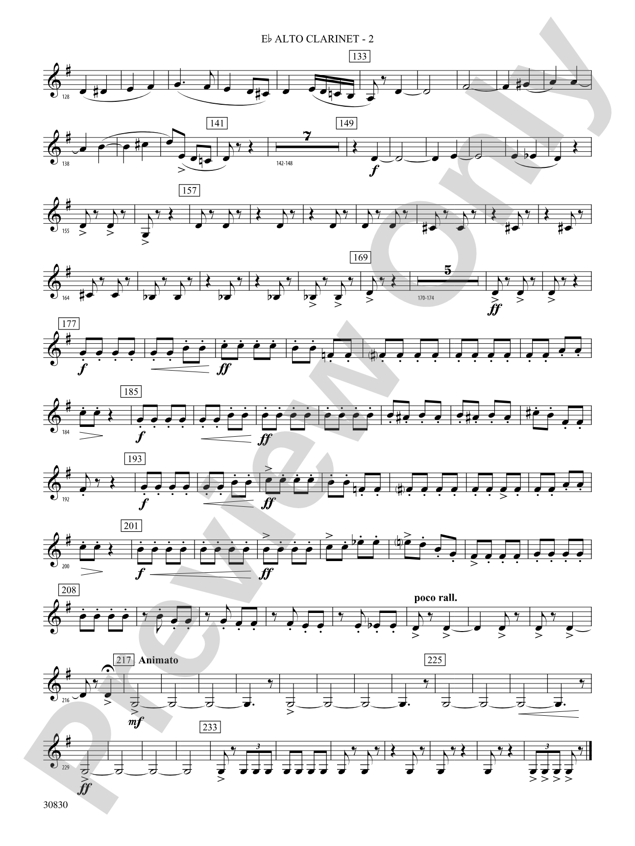 Oxford Street (March): (wp) E-flat Alto Clarinet