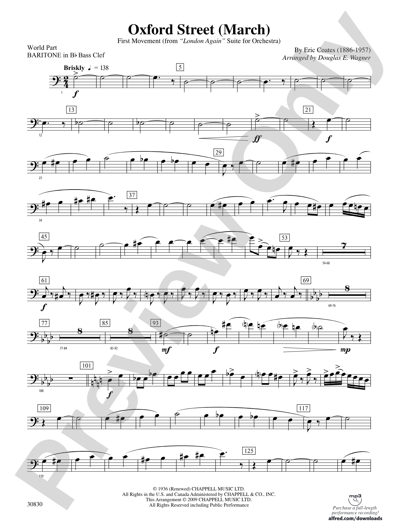 Oxford Street (March): (wp) B-flat Baritone B.C.