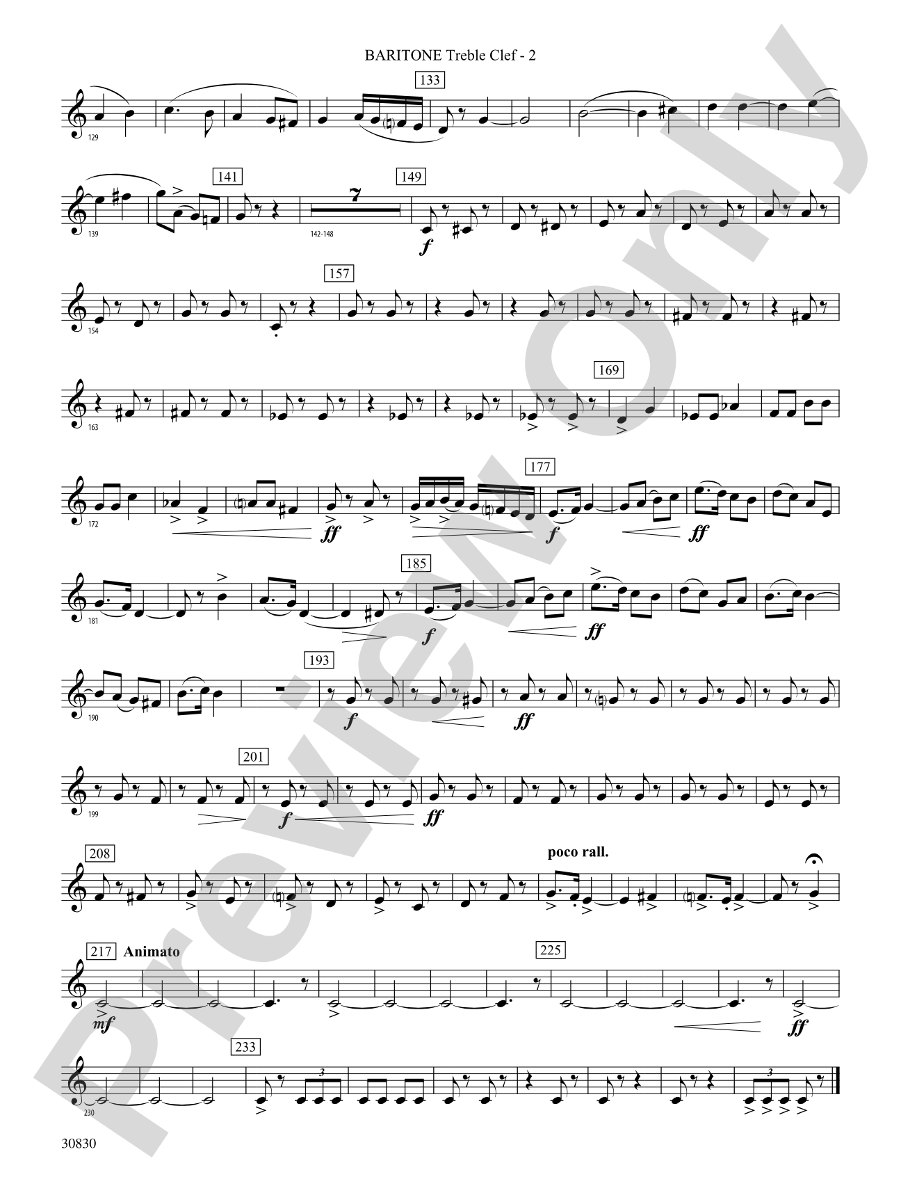 Oxford Street (March): (wp) Baritone T.C.