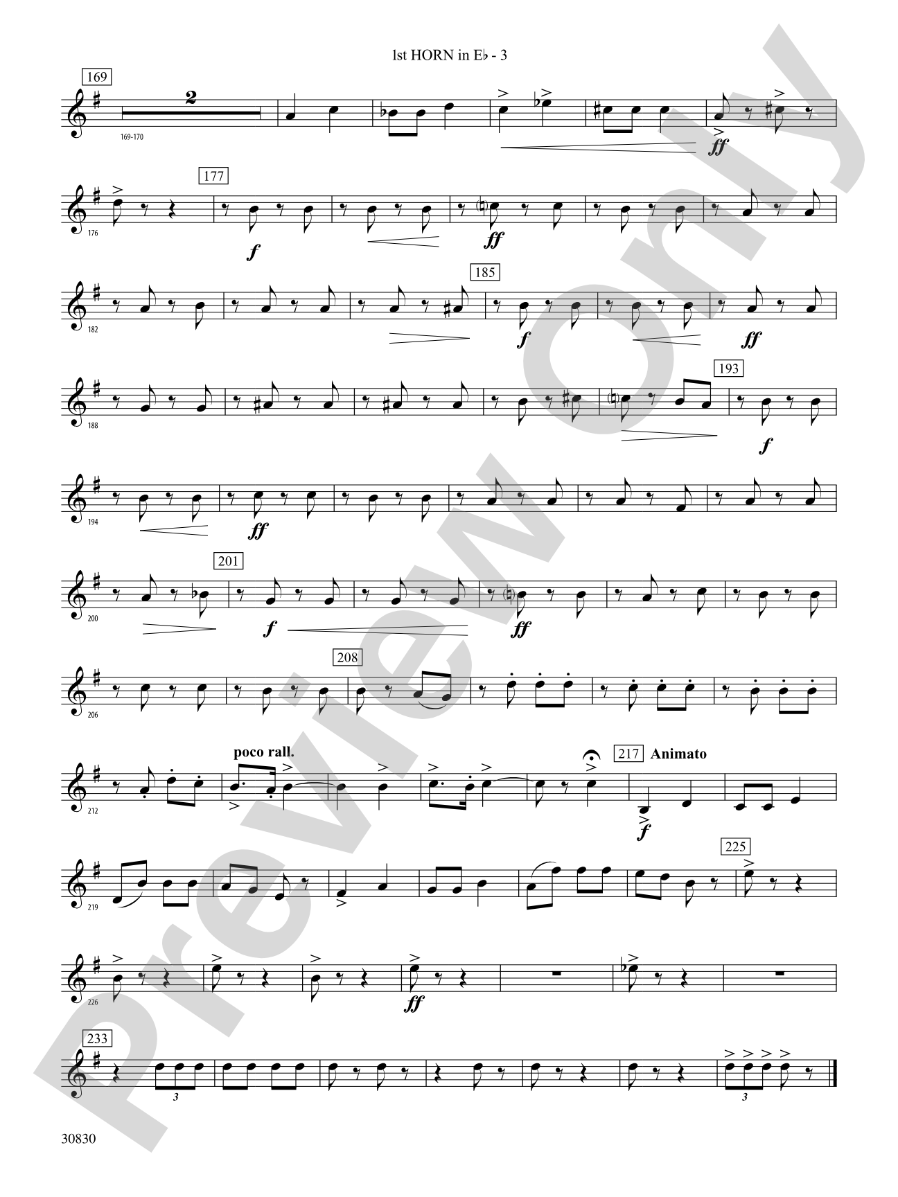 Oxford Street (March): (wp) 1st Horn in E-flat