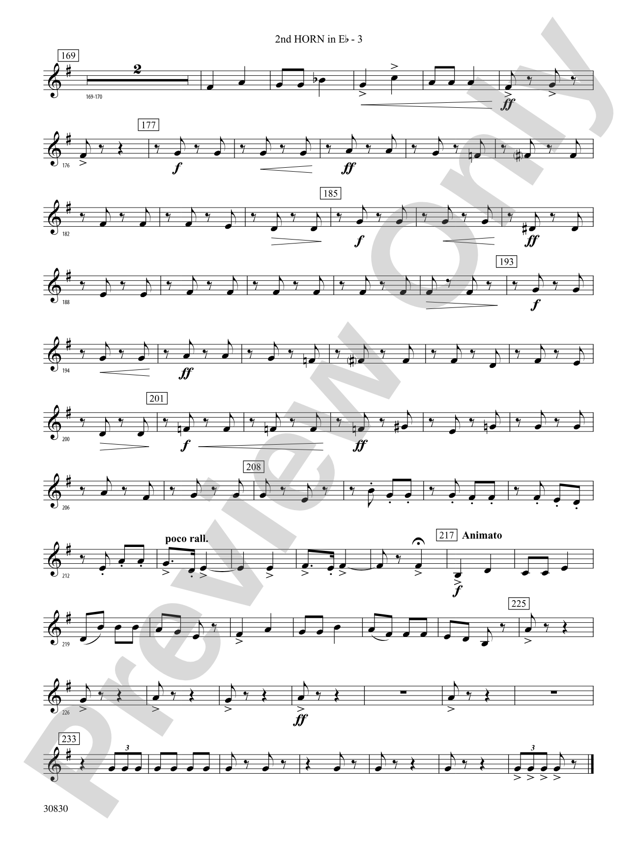 Oxford Street (March): (wp) 2nd Horn in E-flat