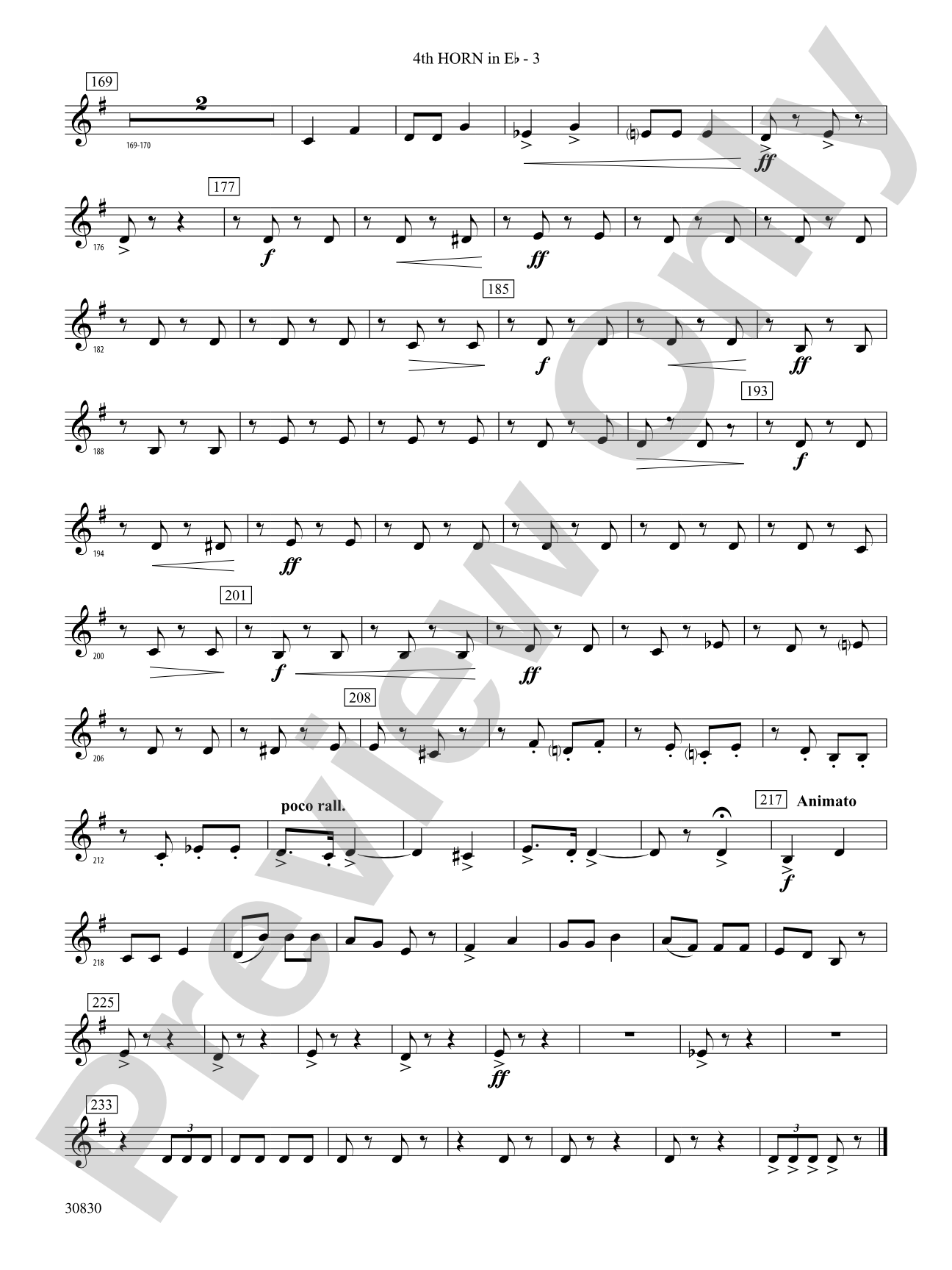 Oxford Street (March): (wp) 4th Horn in E-flat