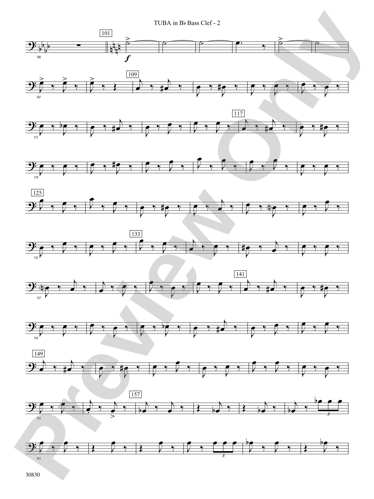 Oxford Street (March): (wp) B-flat Tuba B.C.