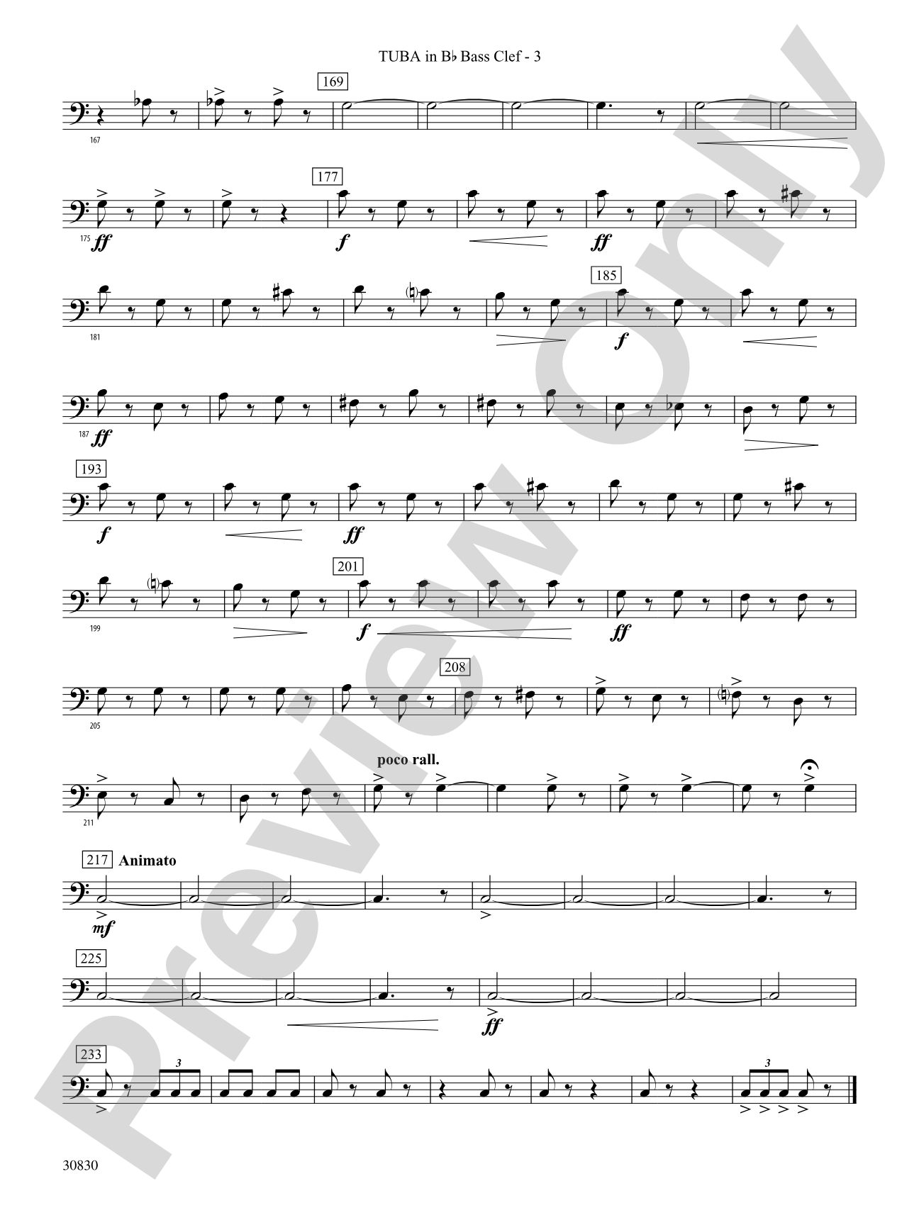 Oxford Street (March): (wp) B-flat Tuba B.C.