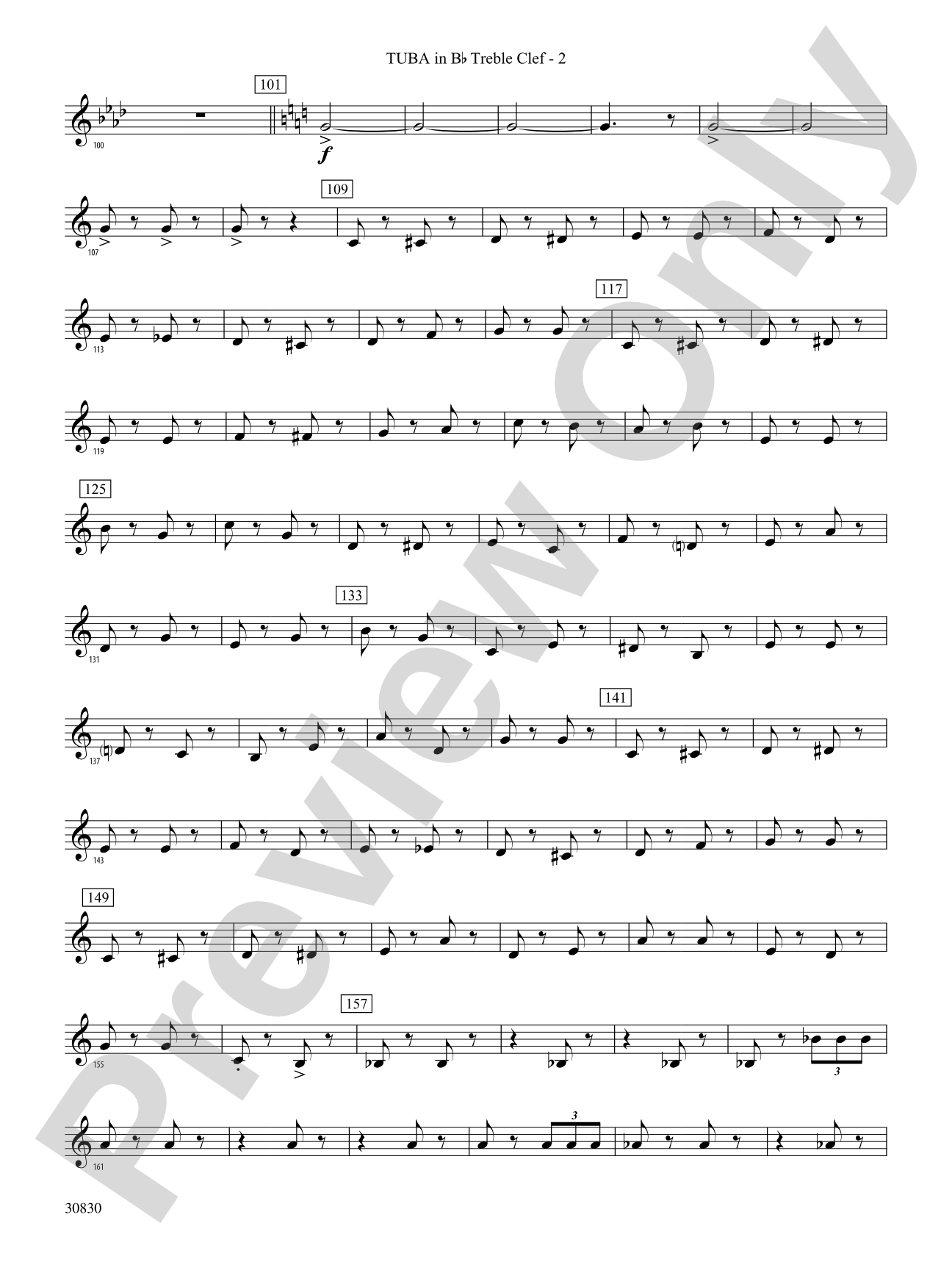 Oxford Street (March): (wp) B-flat Tuba T.C.