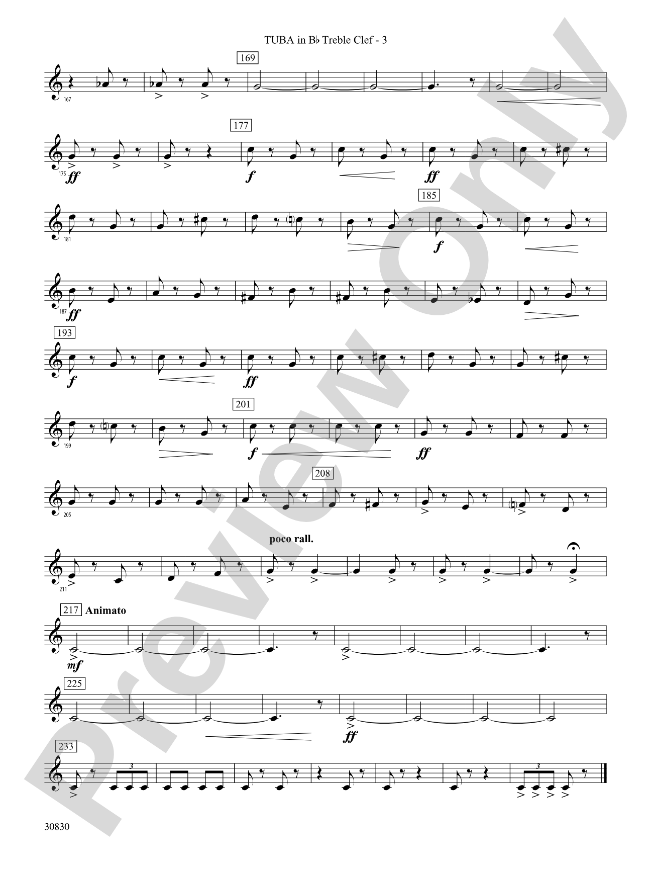 Oxford Street (March): (wp) B-flat Tuba T.C.