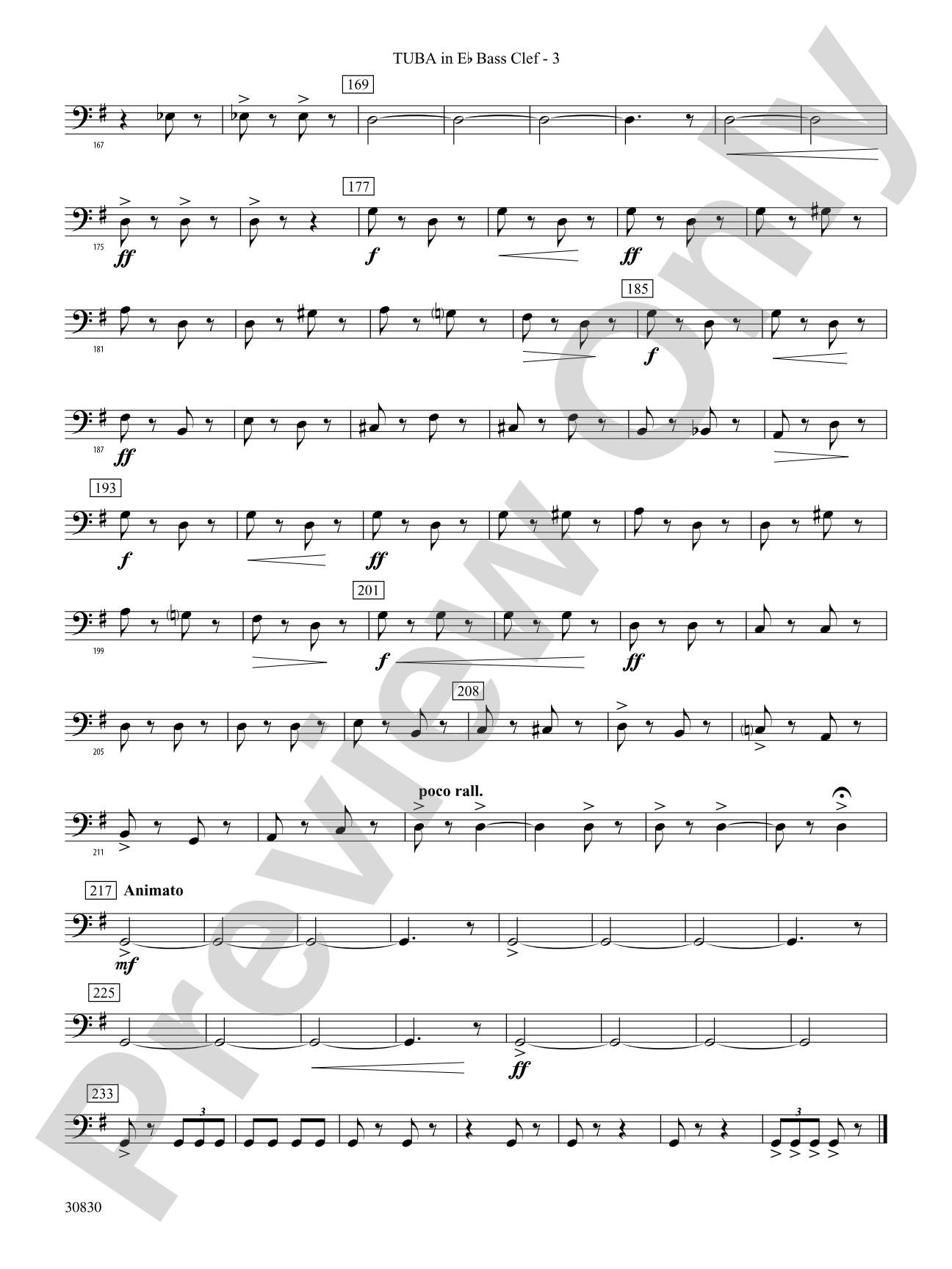 Oxford Street (March): (wp) E-flat Tuba B.C.