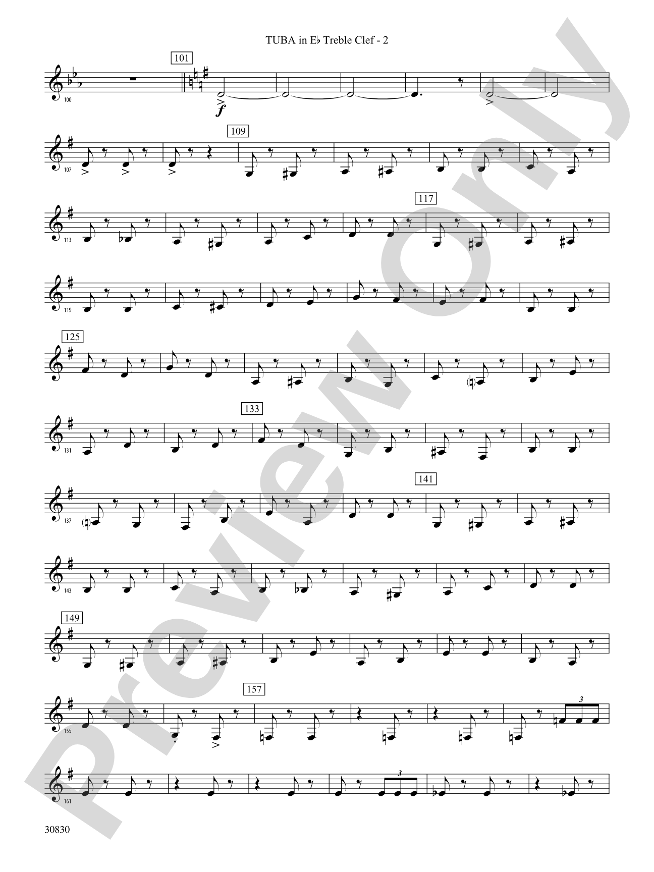 Oxford Street (March): (wp) E-flat Tuba T.C.