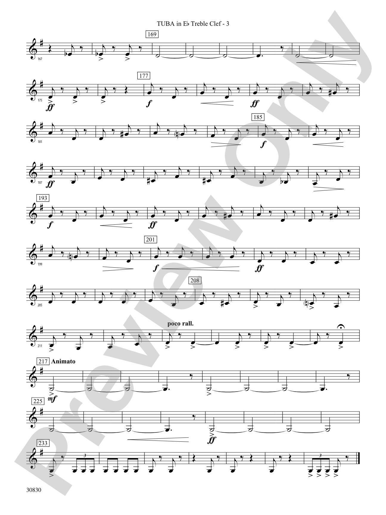 Oxford Street (March): (wp) E-flat Tuba T.C.