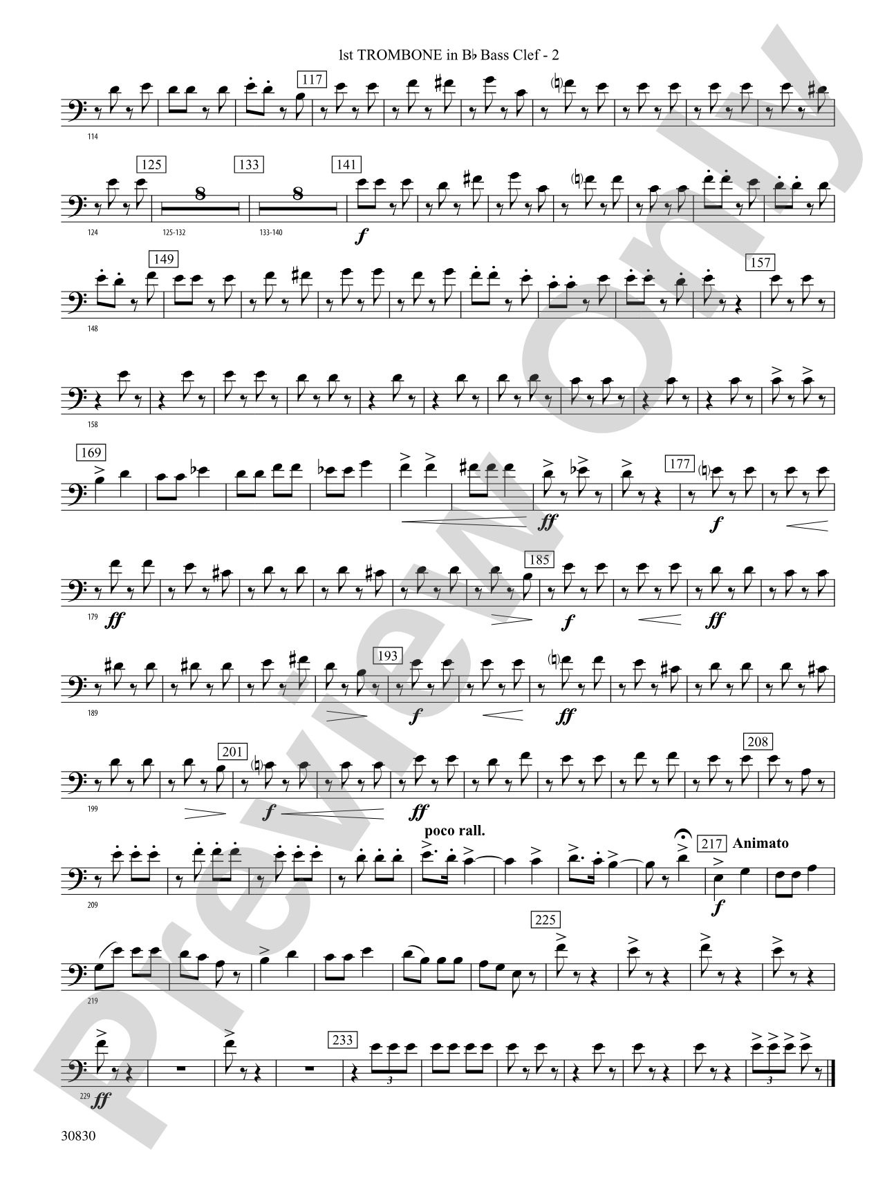 Oxford Street (March): (wp) 1st B-flat Trombone B.C.