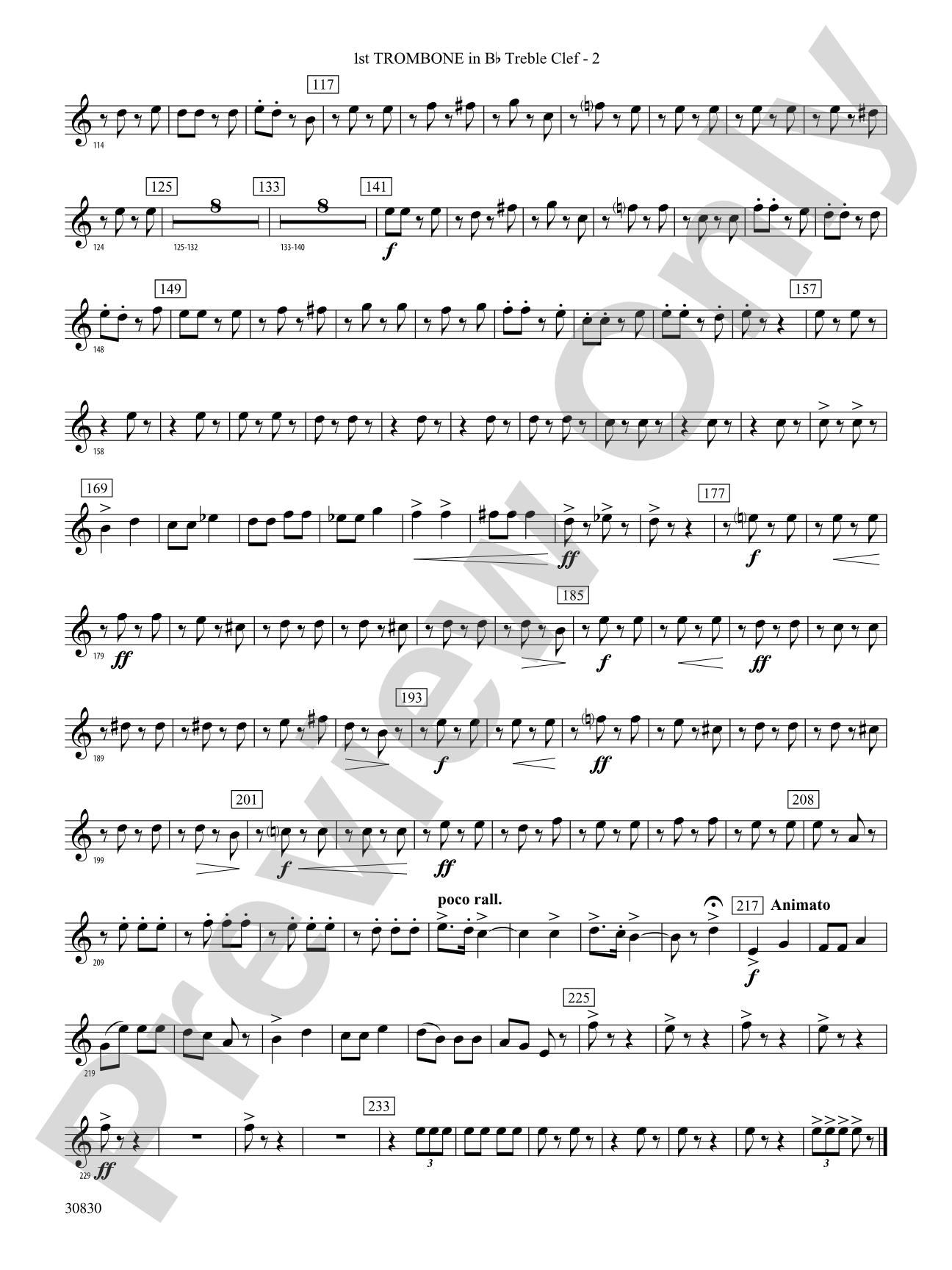 Oxford Street (March): (wp) 1st B-flat Trombone T.C.