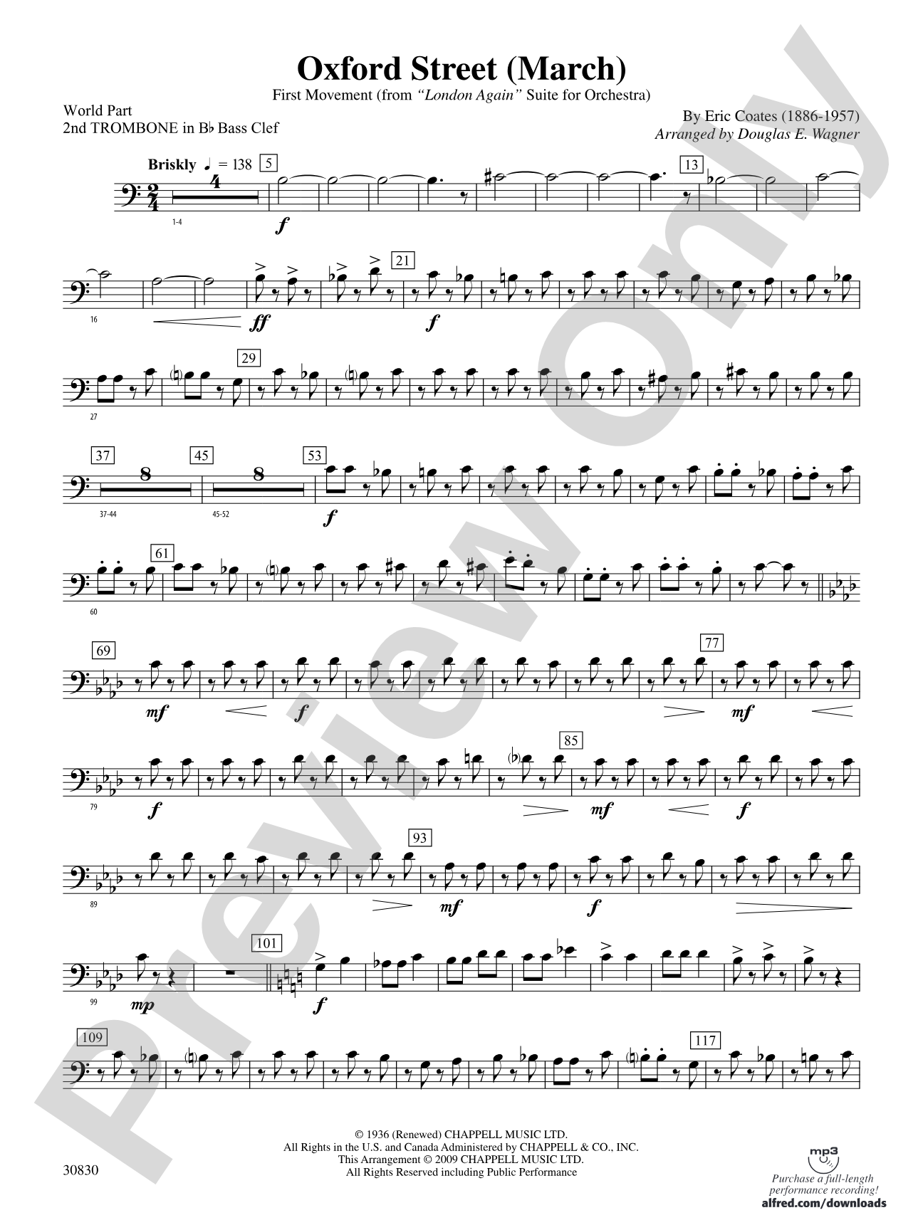Oxford Street (March): (wp) 2nd B-flat Trombone B.C.