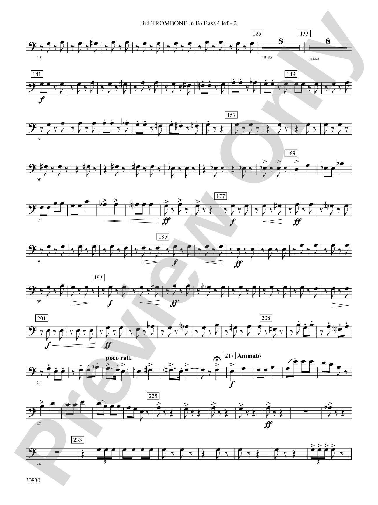 Oxford Street (March): (wp) 3rd B-flat Trombone B.C.