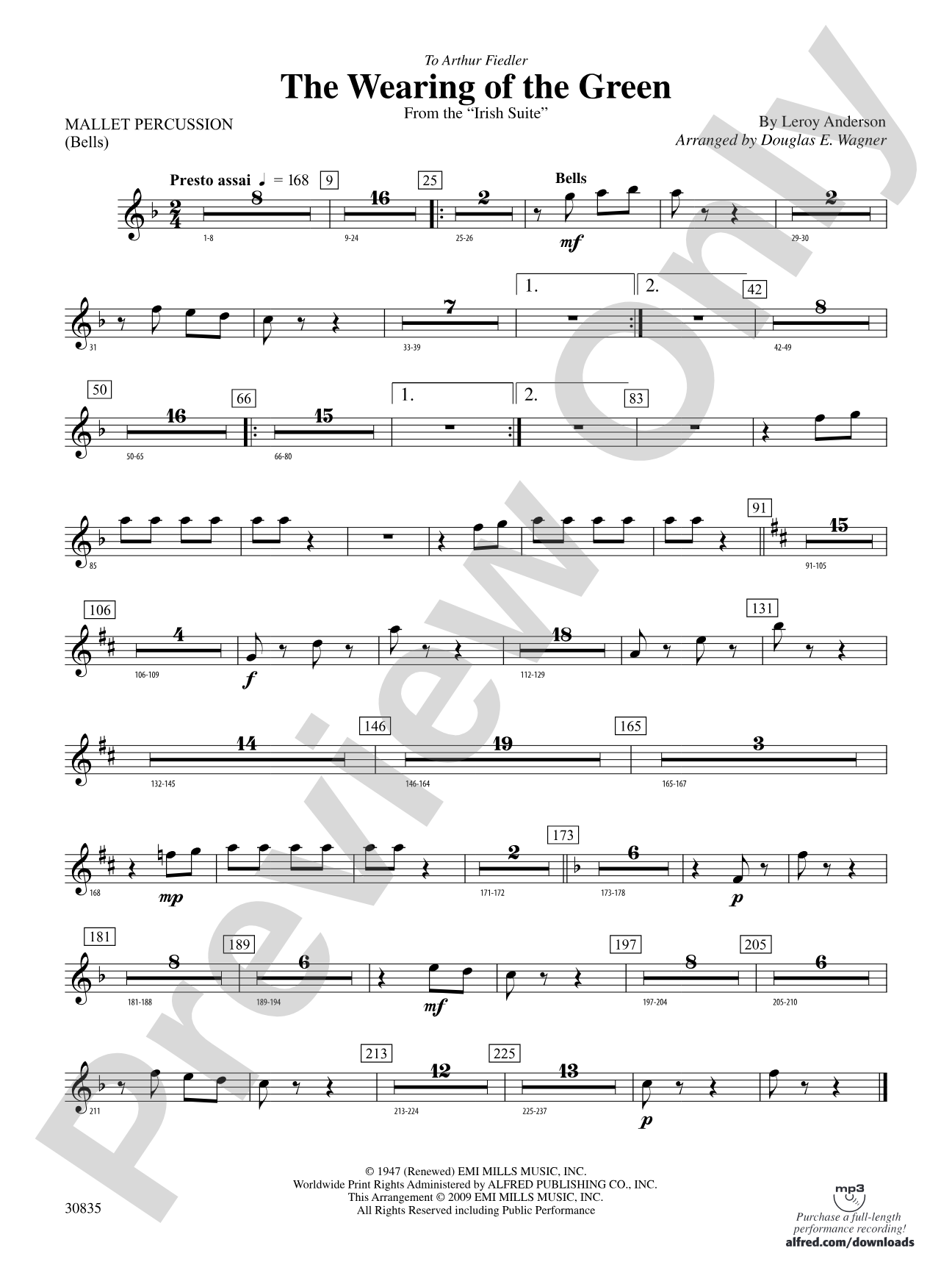 The Wearing of the Green (from the Irish Suite): Mallets