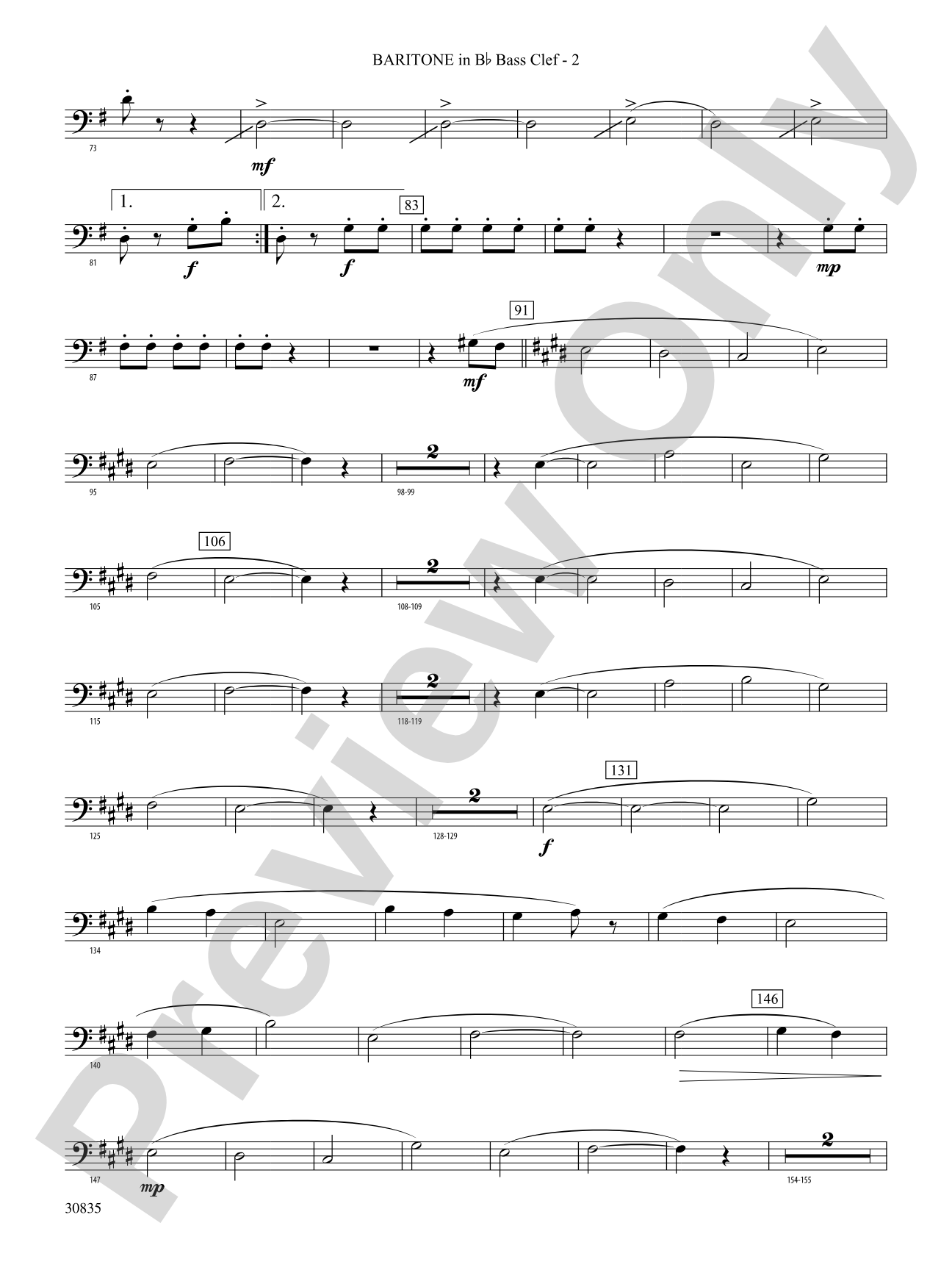 The Wearing of the Green (from the Irish Suite): (wp) B-flat Baritone B.C.