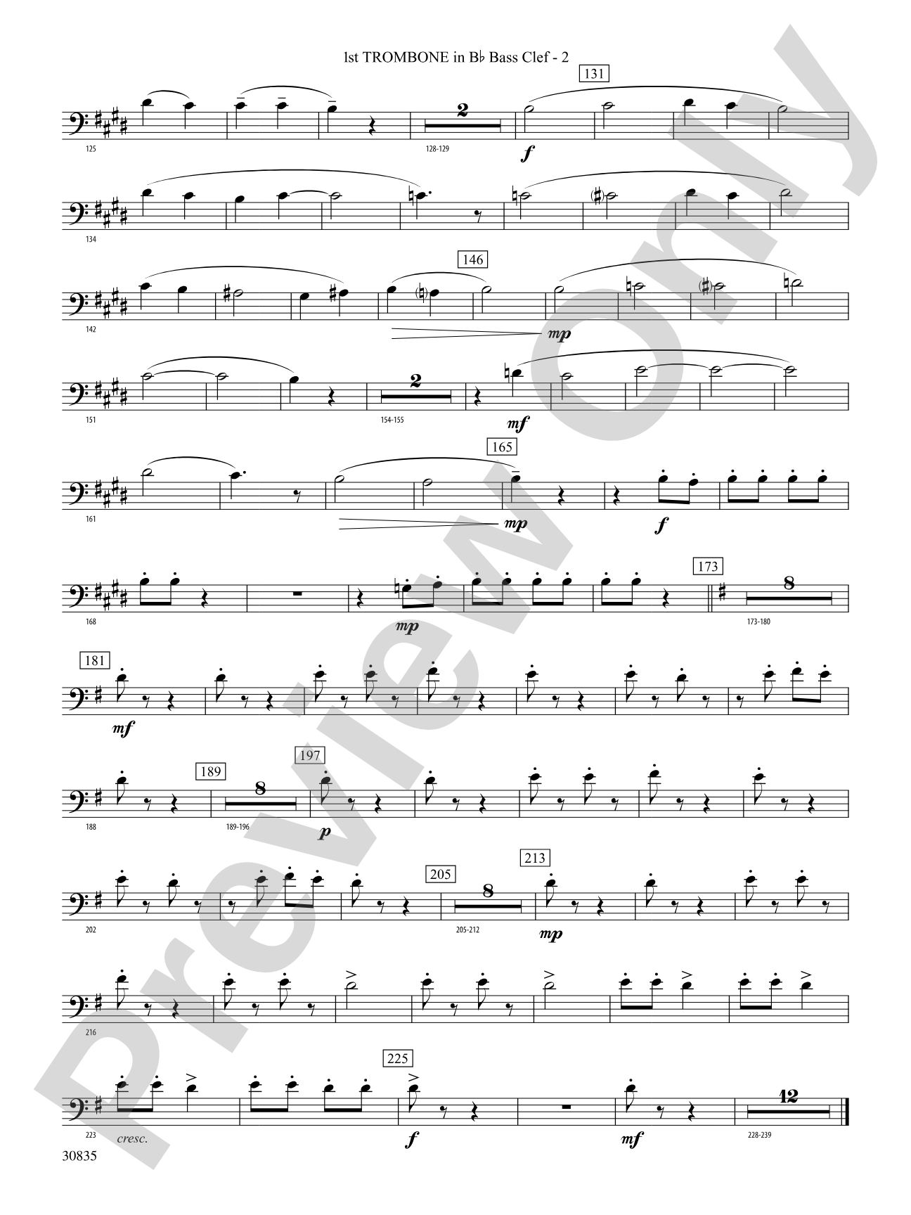 The Wearing of the Green (from the Irish Suite): (wp) 1st B-flat Trombone B.C.