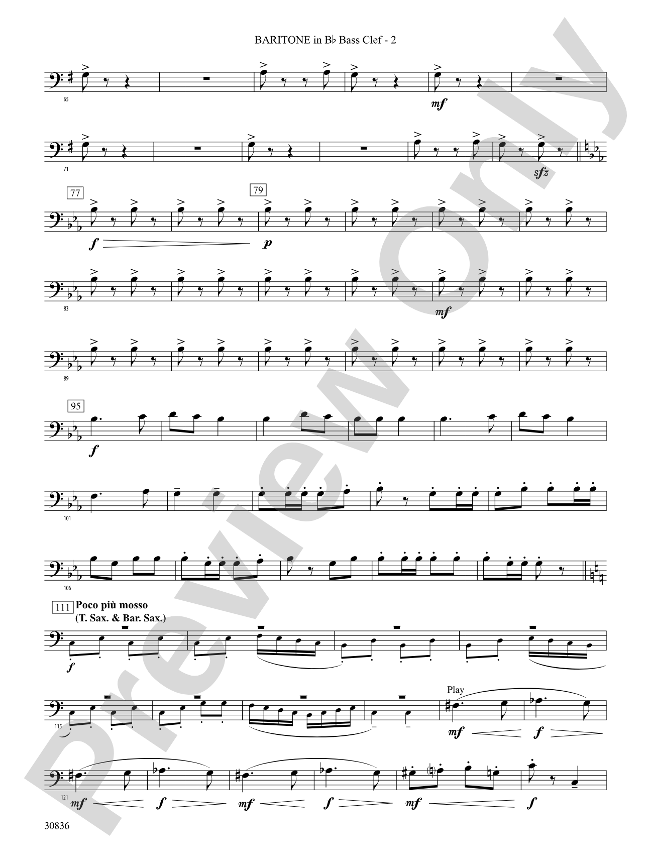 The Rakes of Mallow (from the Irish Suite): (wp) B-flat Baritone B.C.