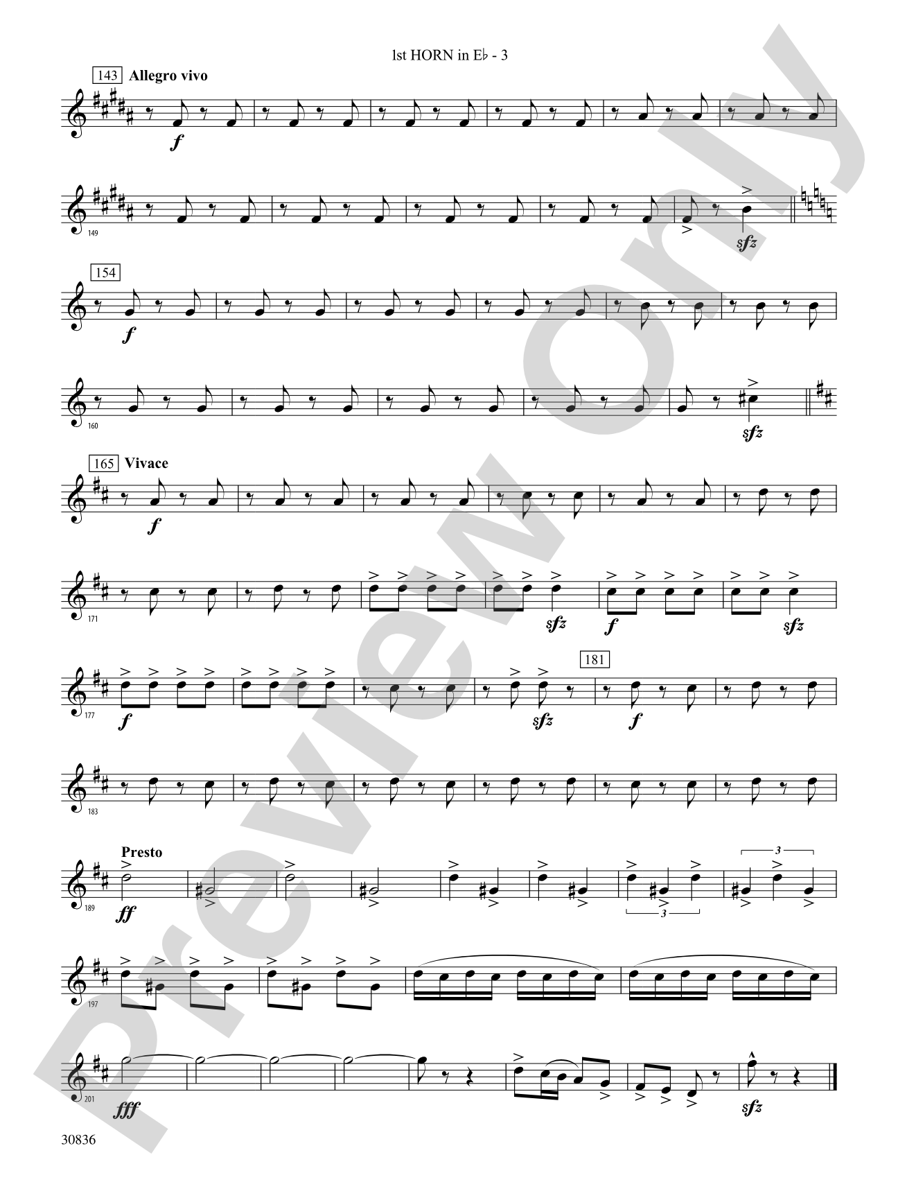 The Rakes of Mallow (from the Irish Suite): (wp) 1st Horn in E-flat