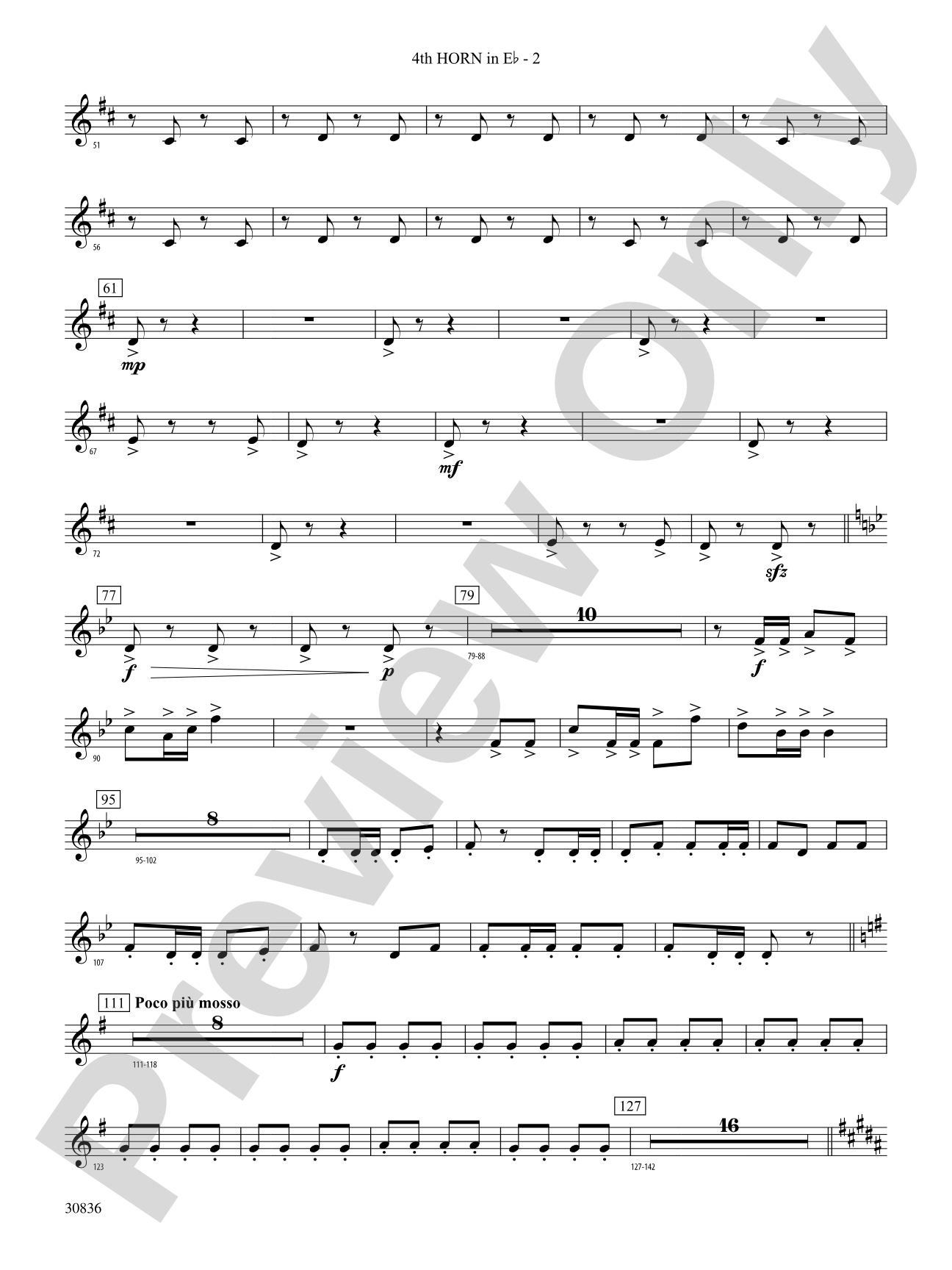The Rakes of Mallow (from the Irish Suite): (wp) 4th Horn in E-flat
