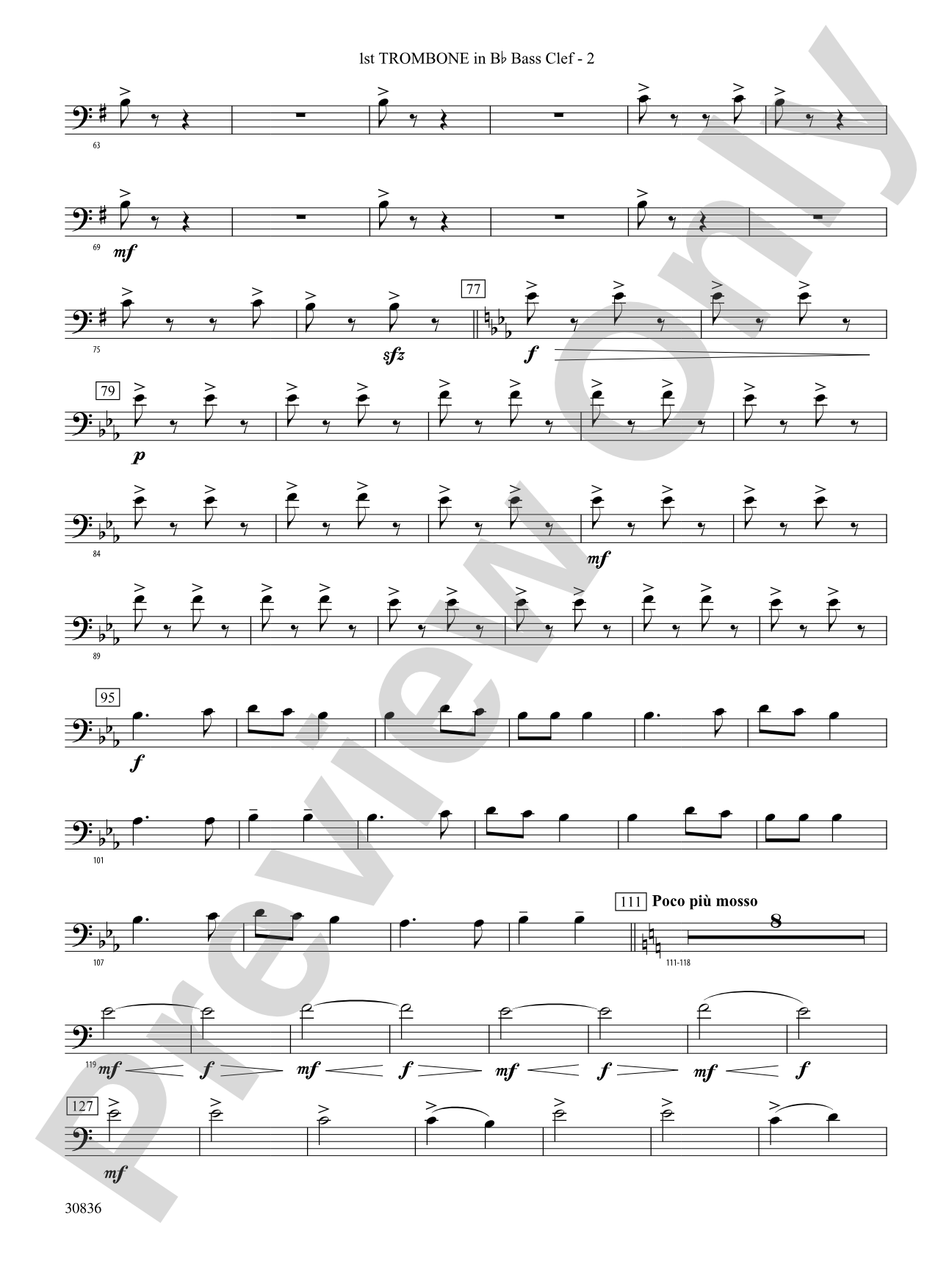 The Rakes of Mallow (from the Irish Suite): (wp) 1st B-flat Trombone B.C.