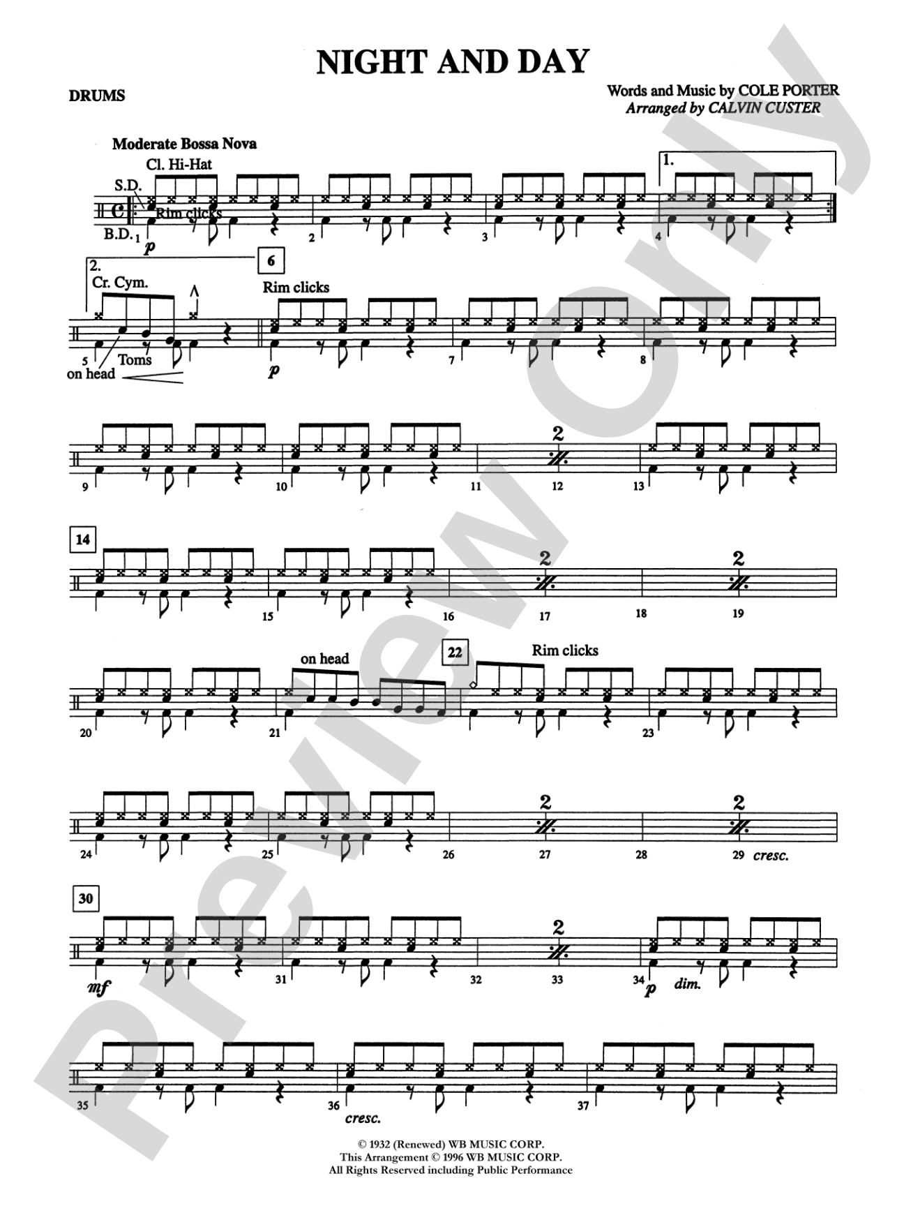 Night and Day: Drums