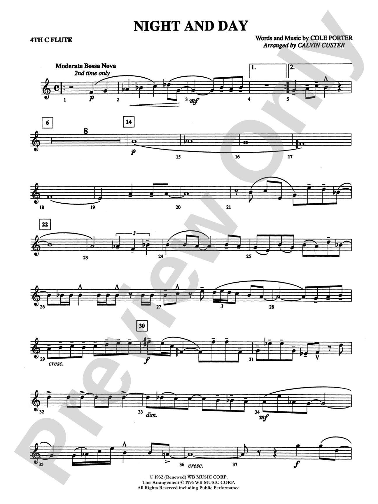 Night and Day: 4th Flute