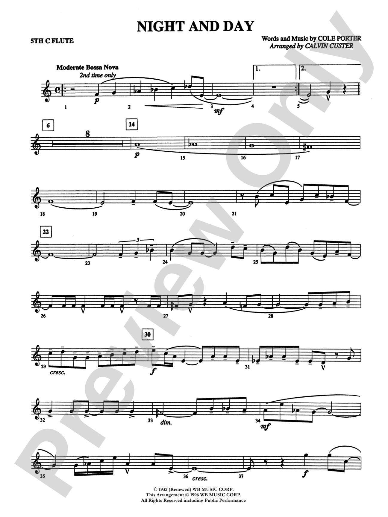 Night and Day: 5th Flute