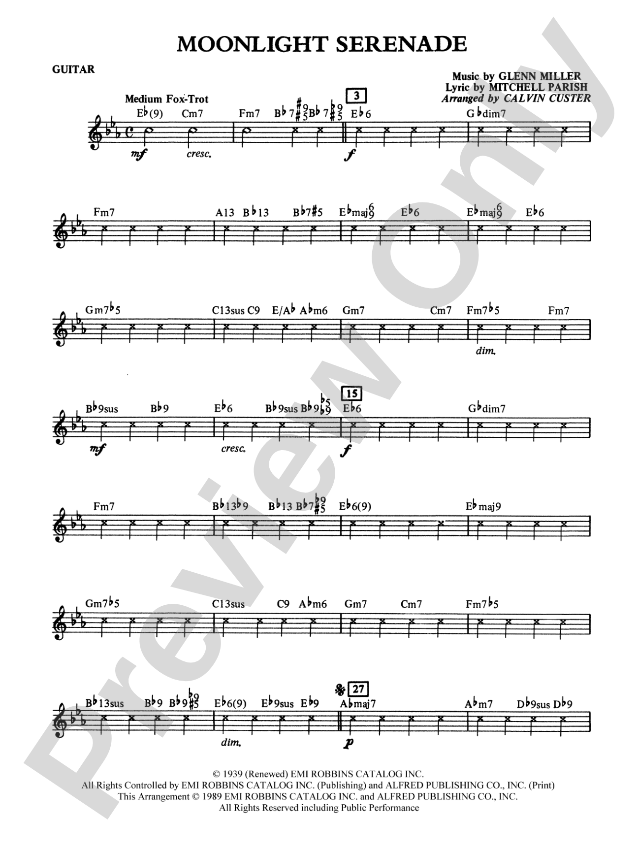 Moonlight Serenade: Guitar
